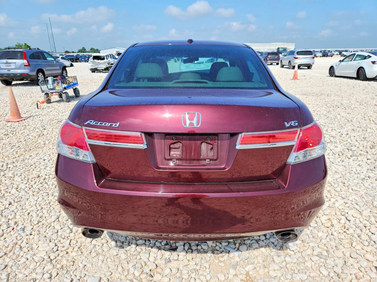 2012 Honda Accord Exl Burgundy vin: 1HGCP3F84CA027290