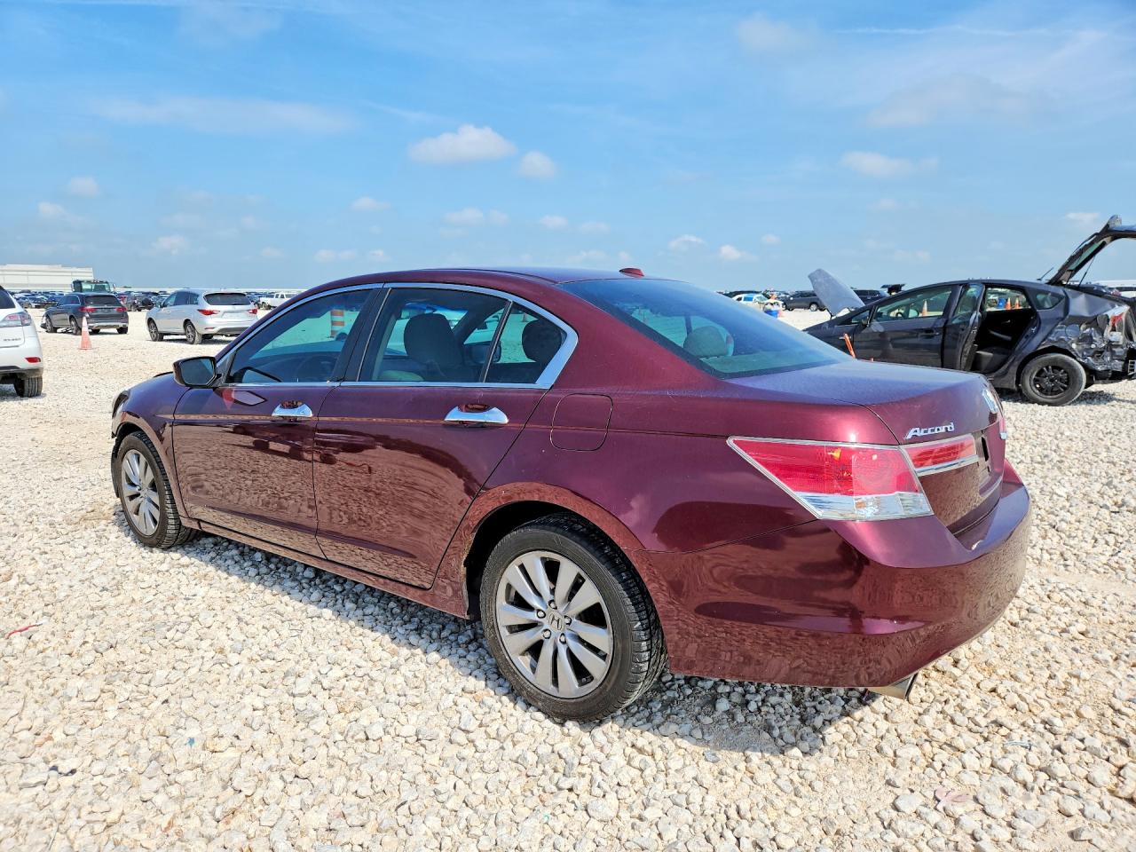 2012 Honda Accord Exl Burgundy vin: 1HGCP3F84CA027290