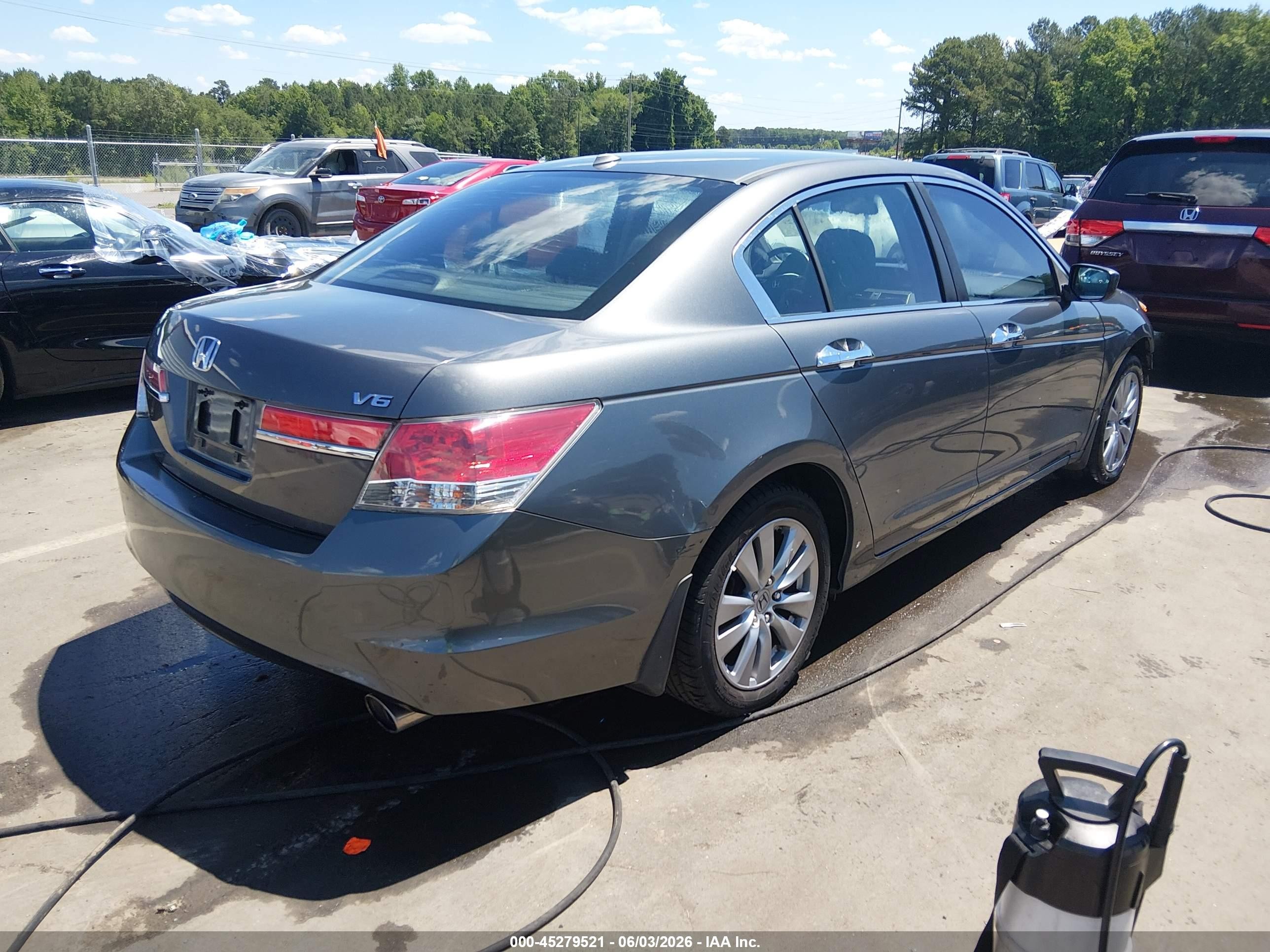 2012 Honda Accord 3.5 Ex-l Серый vin: 1HGCP3F84CA027953