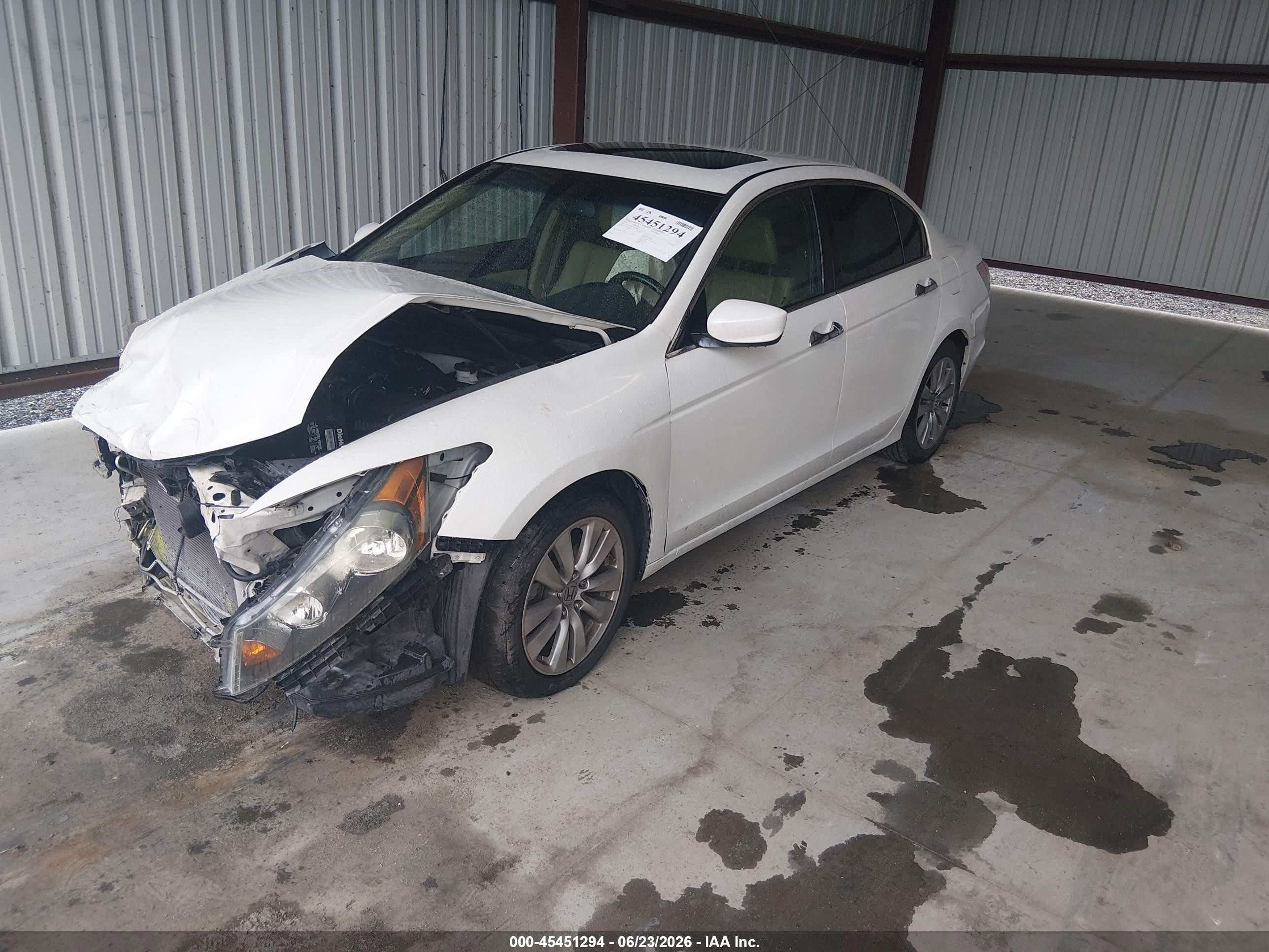 2012 Honda Accord 3.5 Ex-l Белый vin: 1HGCP3F84CA037298