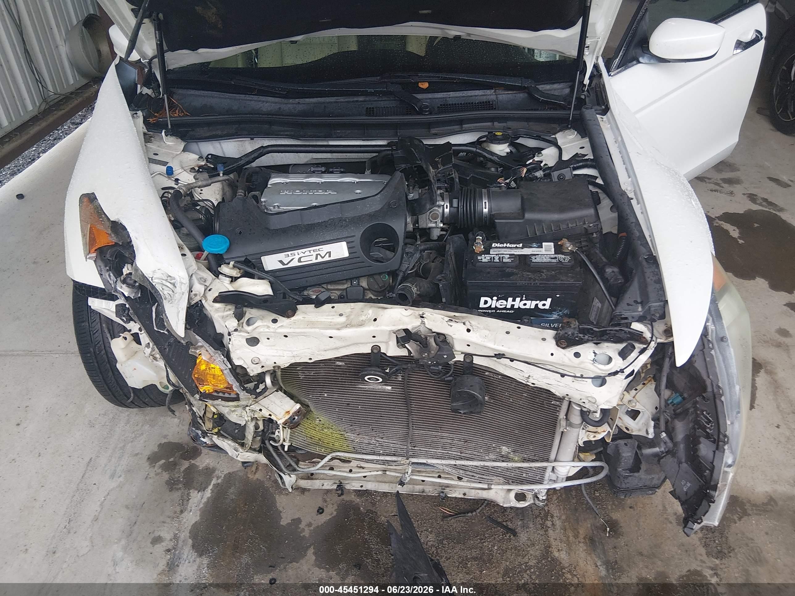 2012 Honda Accord 3.5 Ex-l Белый vin: 1HGCP3F84CA037298