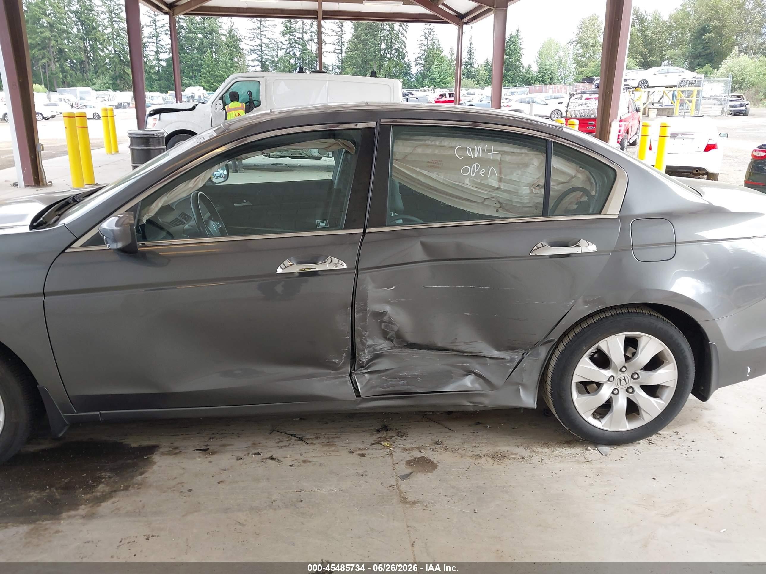 2010 Honda Accord 3.5 Ex-l Gray vin: 1HGCP3F85AA000614