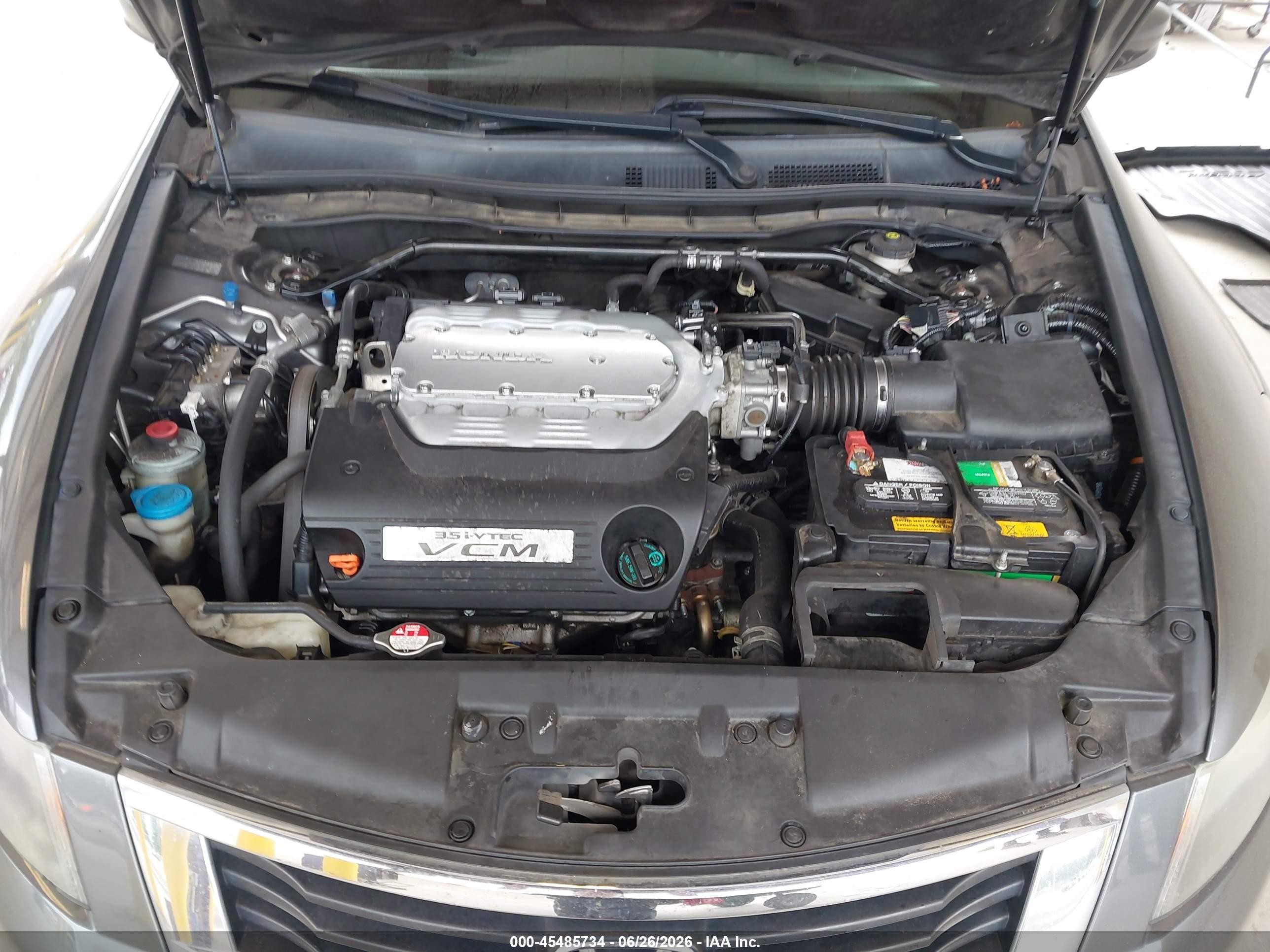 2010 Honda Accord 3.5 Ex-l Gray vin: 1HGCP3F85AA000614