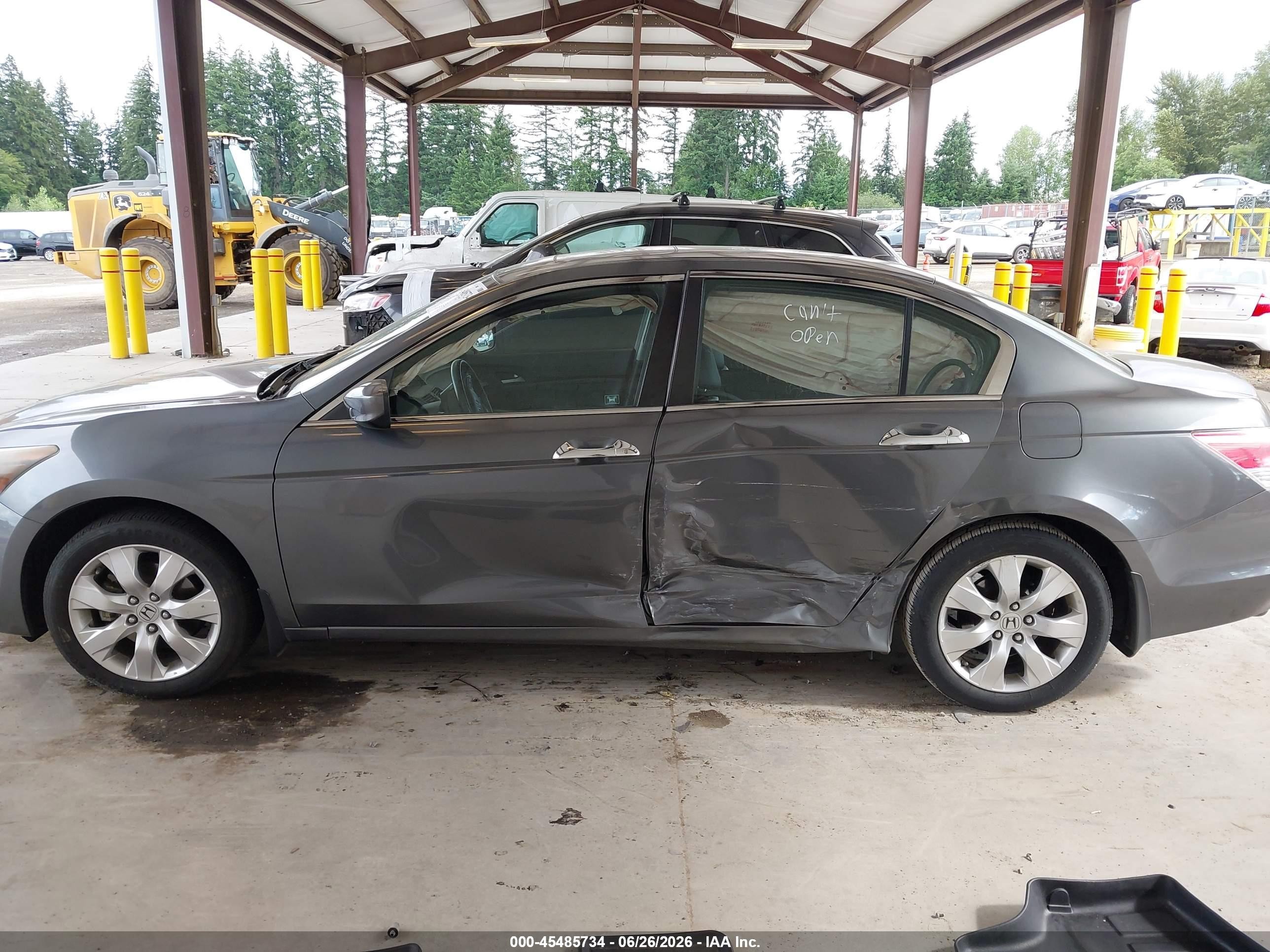 2010 Honda Accord 3.5 Ex-l Gray vin: 1HGCP3F85AA000614