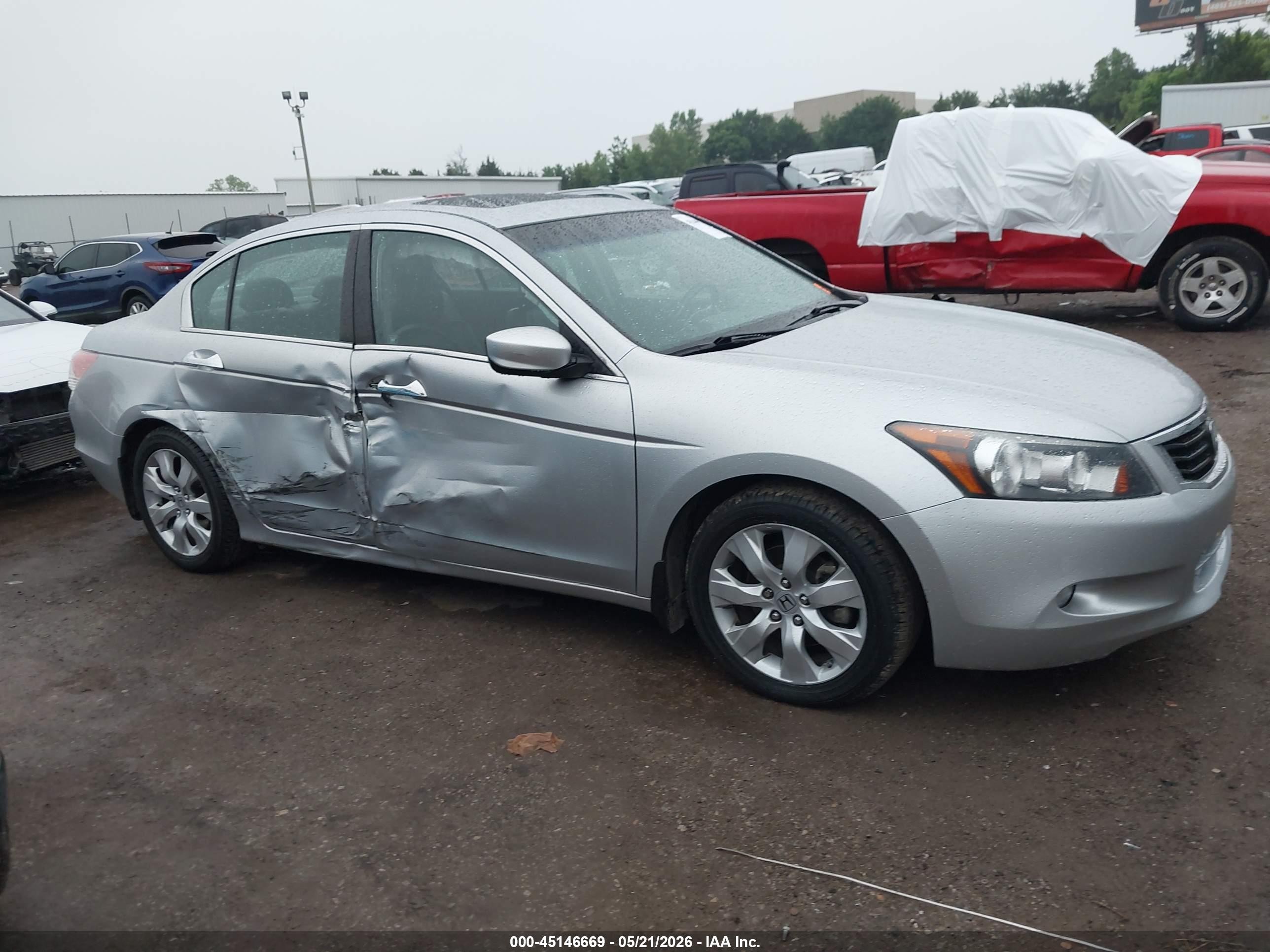2010 Honda Accord 3.5 Ex-l Silver vin: 1HGCP3F85AA003237