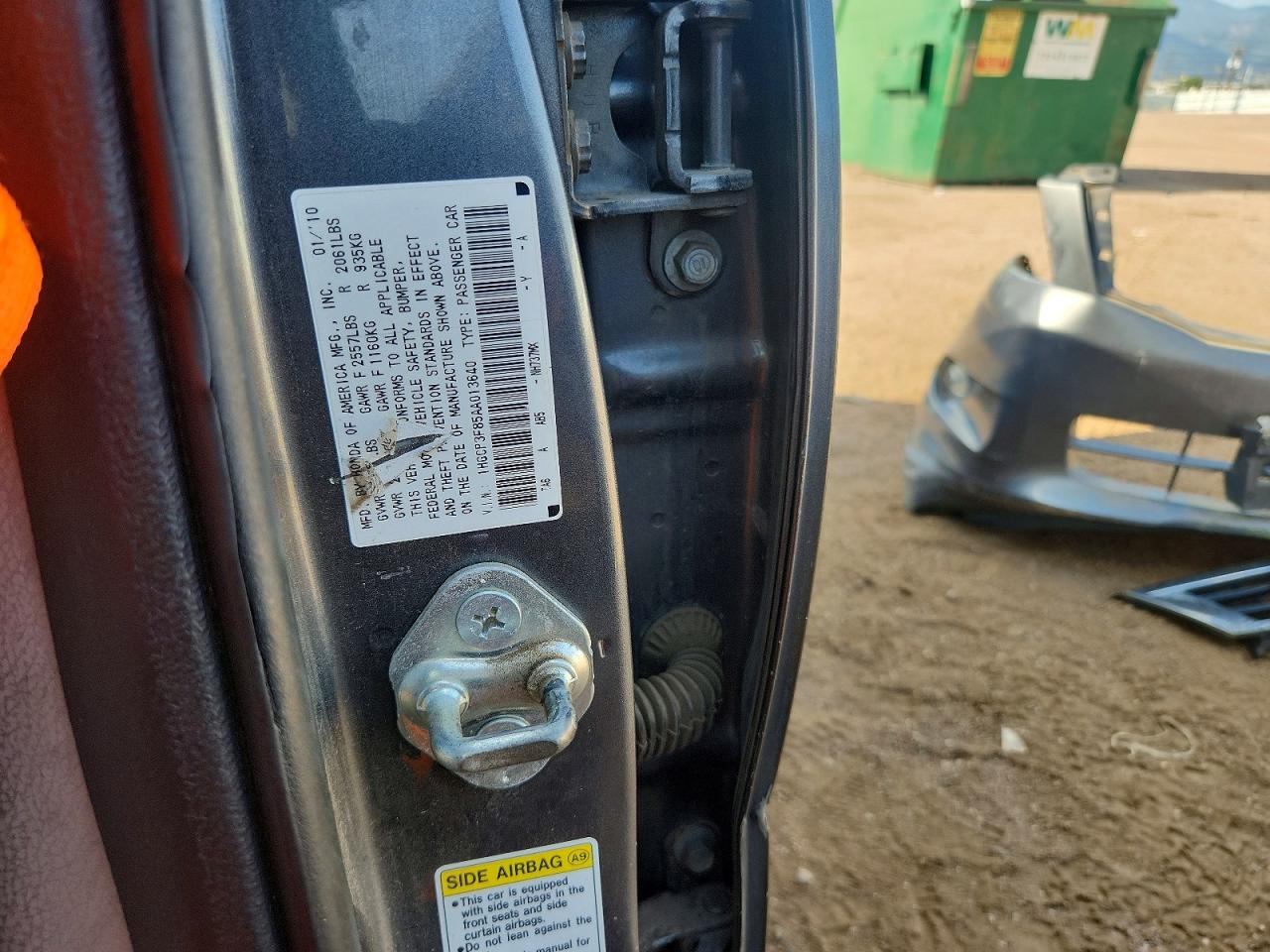 2010 Honda Accord Exl Gray vin: 1HGCP3F85AA013640