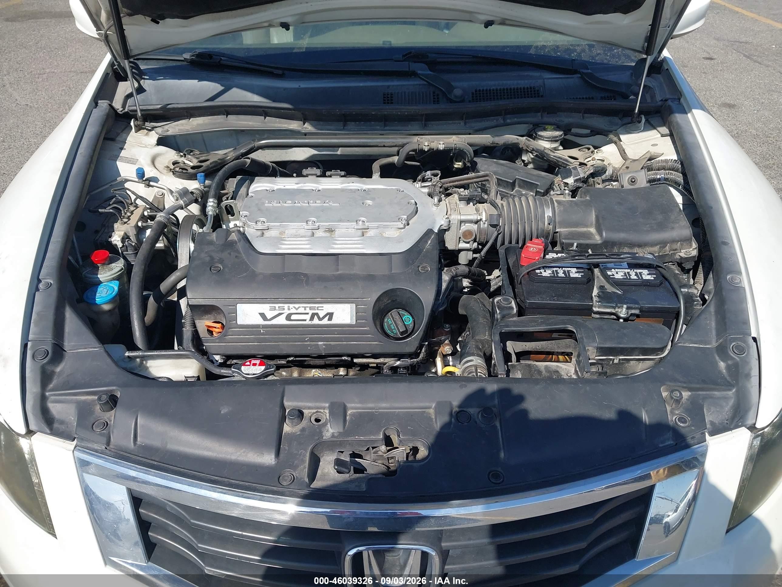 2010 Honda Accord 3.5 Ex-l White vin: 1HGCP3F85AA026467