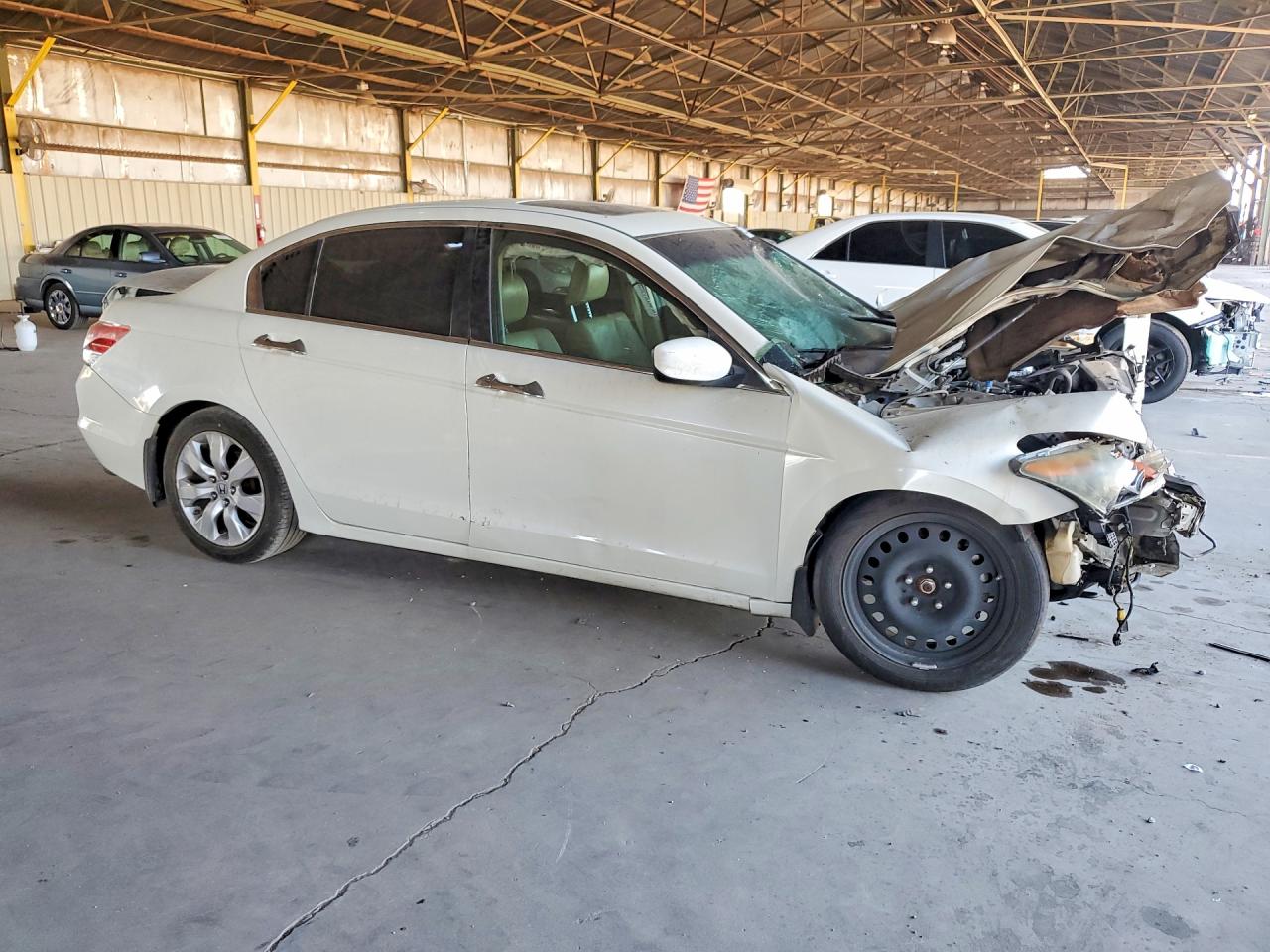 2010 Honda Accord Exl White vin: 1HGCP3F85AA026758