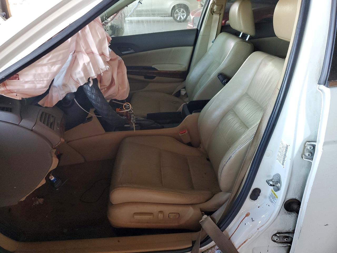 2010 Honda Accord Exl White vin: 1HGCP3F85AA026758