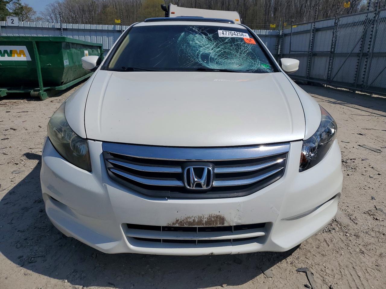 2011 Honda Accord Exl White vin: 1HGCP3F85BA003580