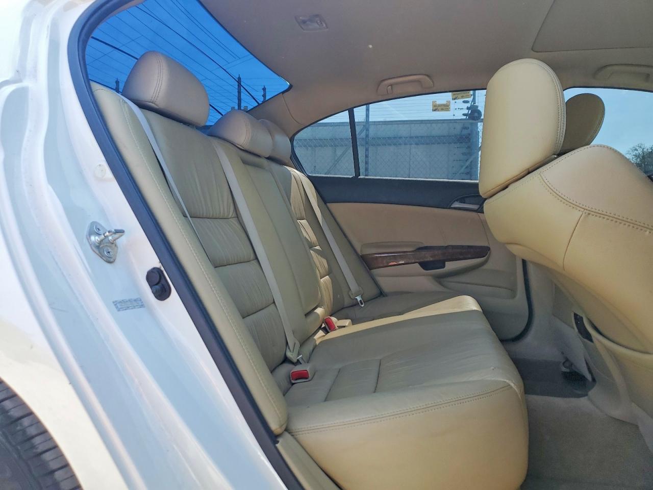 2011 Honda Accord Exl White vin: 1HGCP3F85BA003580