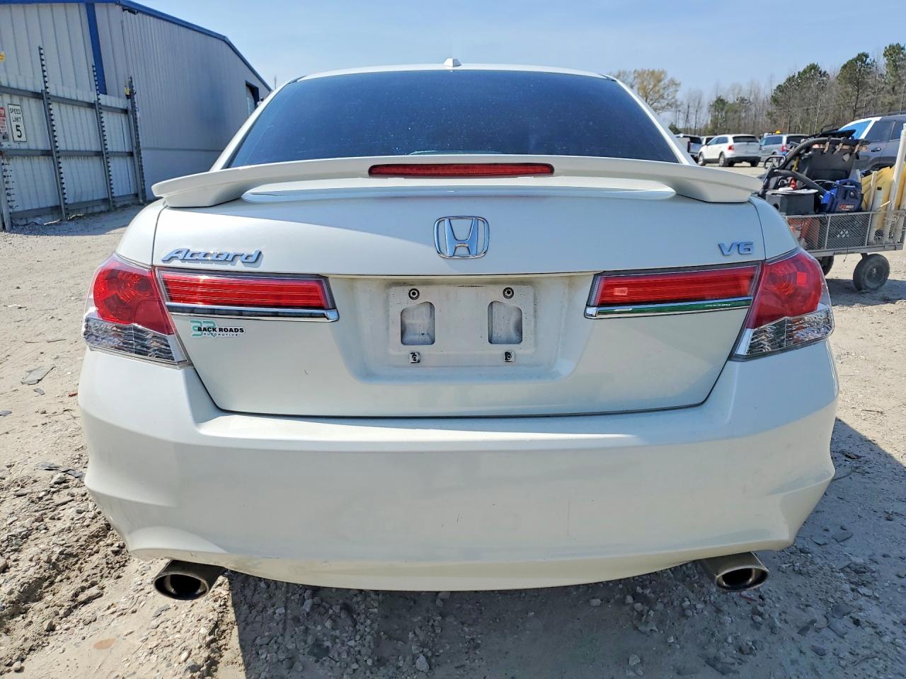 2011 Honda Accord Exl White vin: 1HGCP3F85BA003580