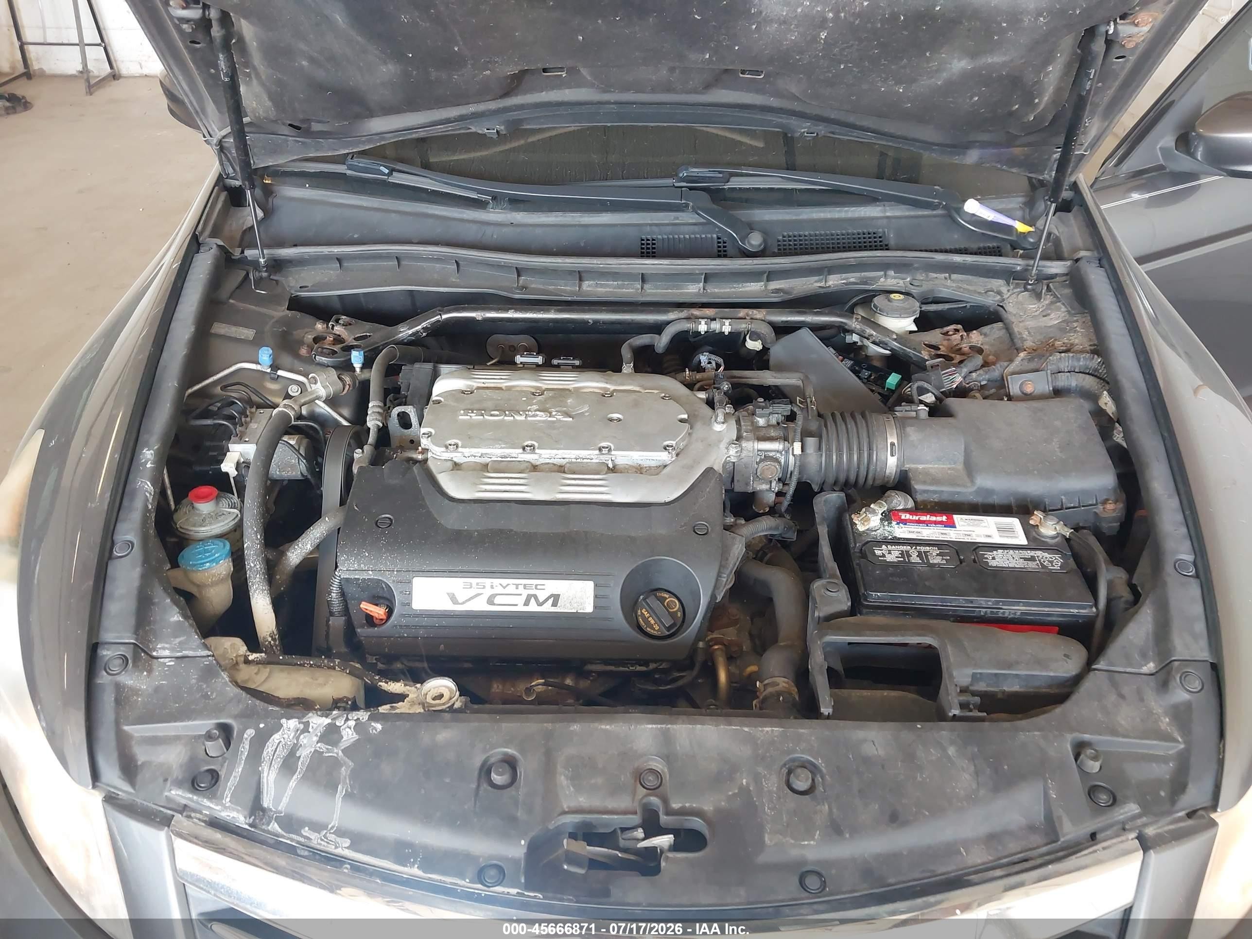 2011 Honda Accord 3.5 Ex-l Серый vin: 1HGCP3F85BA004387