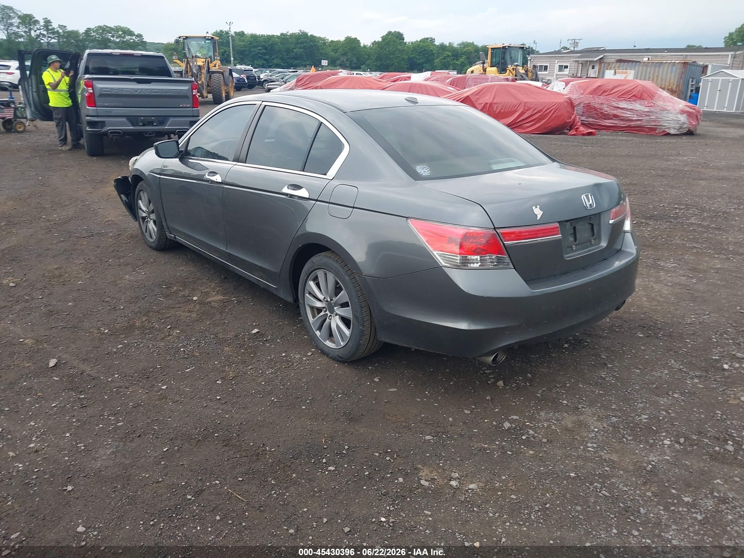 2011 Honda Accord 3.5 Ex-l Gray vin: 1HGCP3F85BA004633