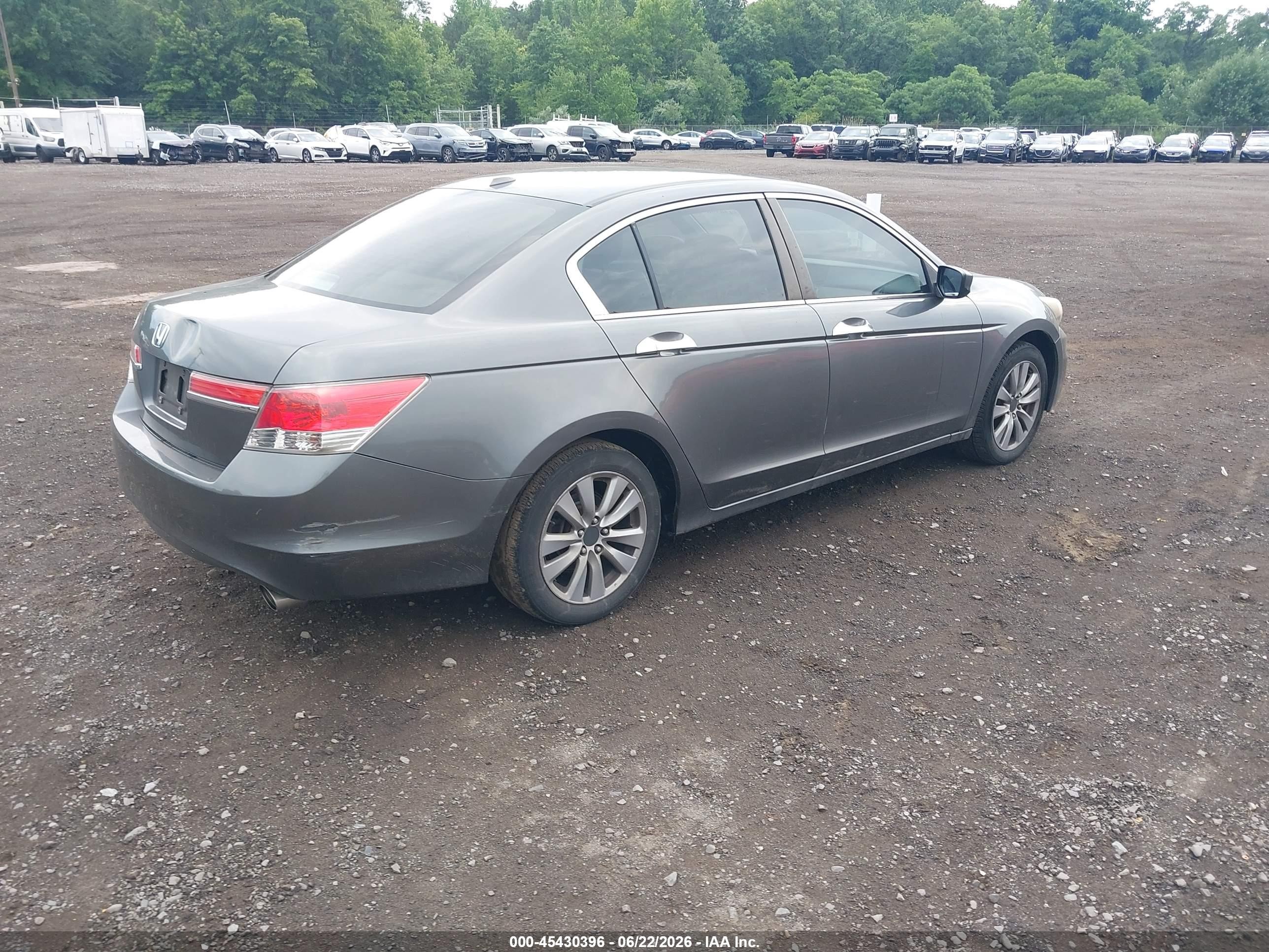 2011 Honda Accord 3.5 Ex-l Gray vin: 1HGCP3F85BA004633