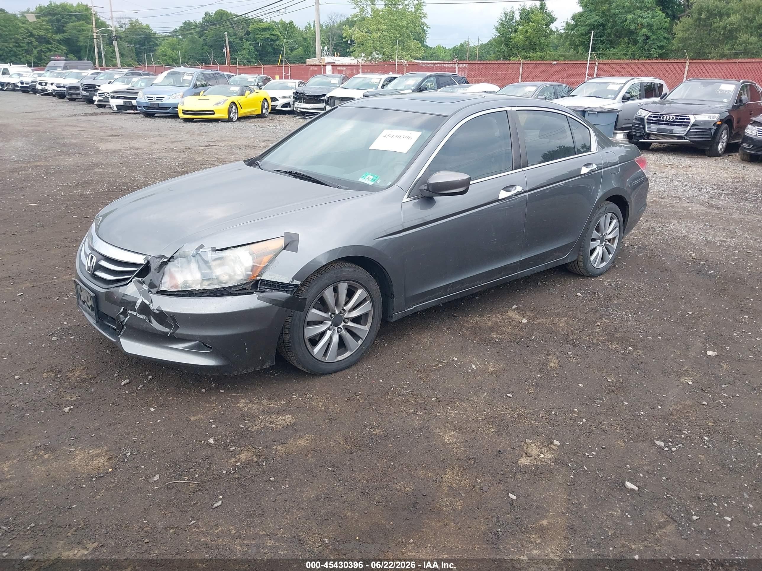 2011 Honda Accord 3.5 Ex-l Gray vin: 1HGCP3F85BA004633