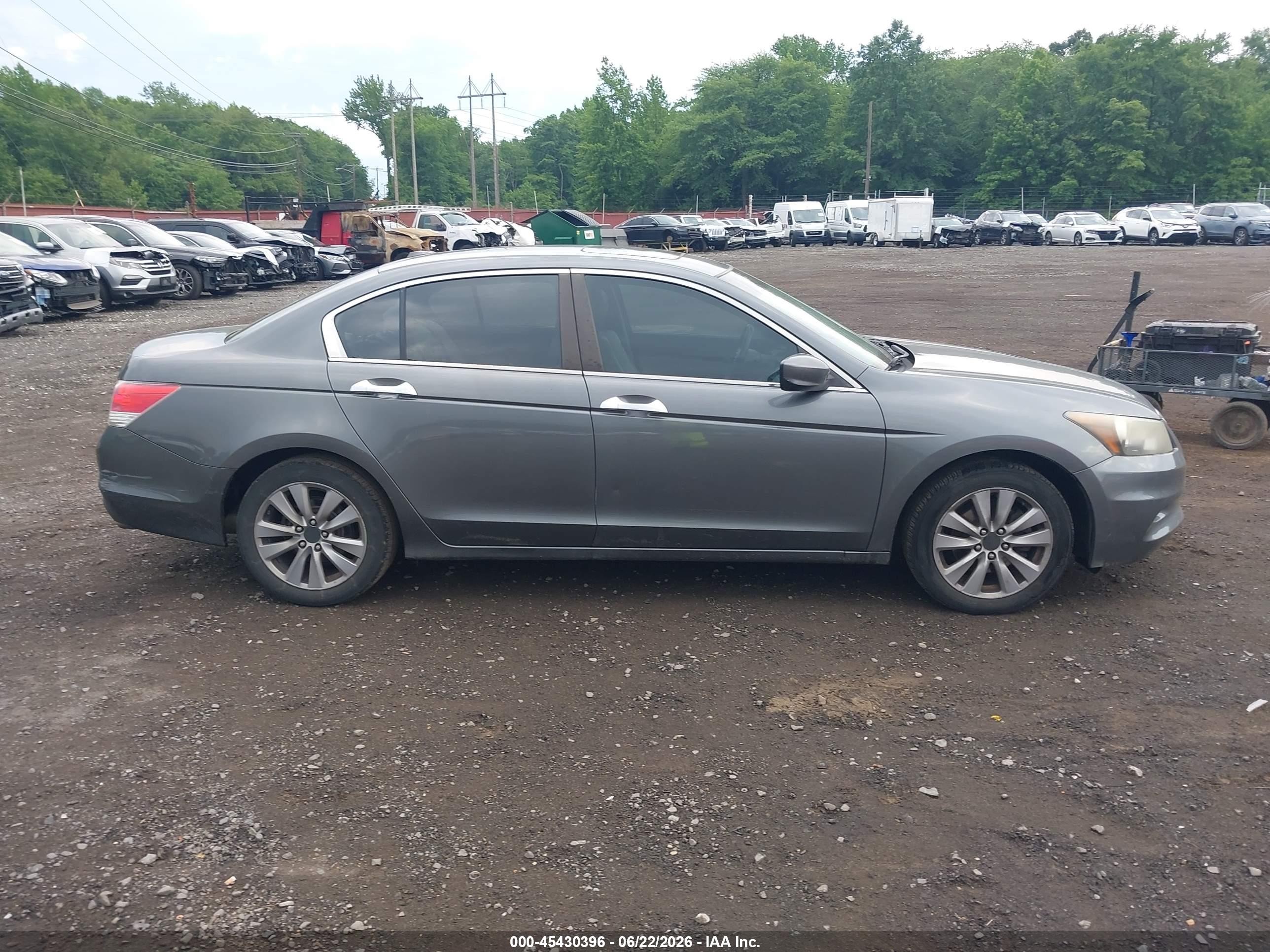 2011 Honda Accord 3.5 Ex-l Gray vin: 1HGCP3F85BA004633