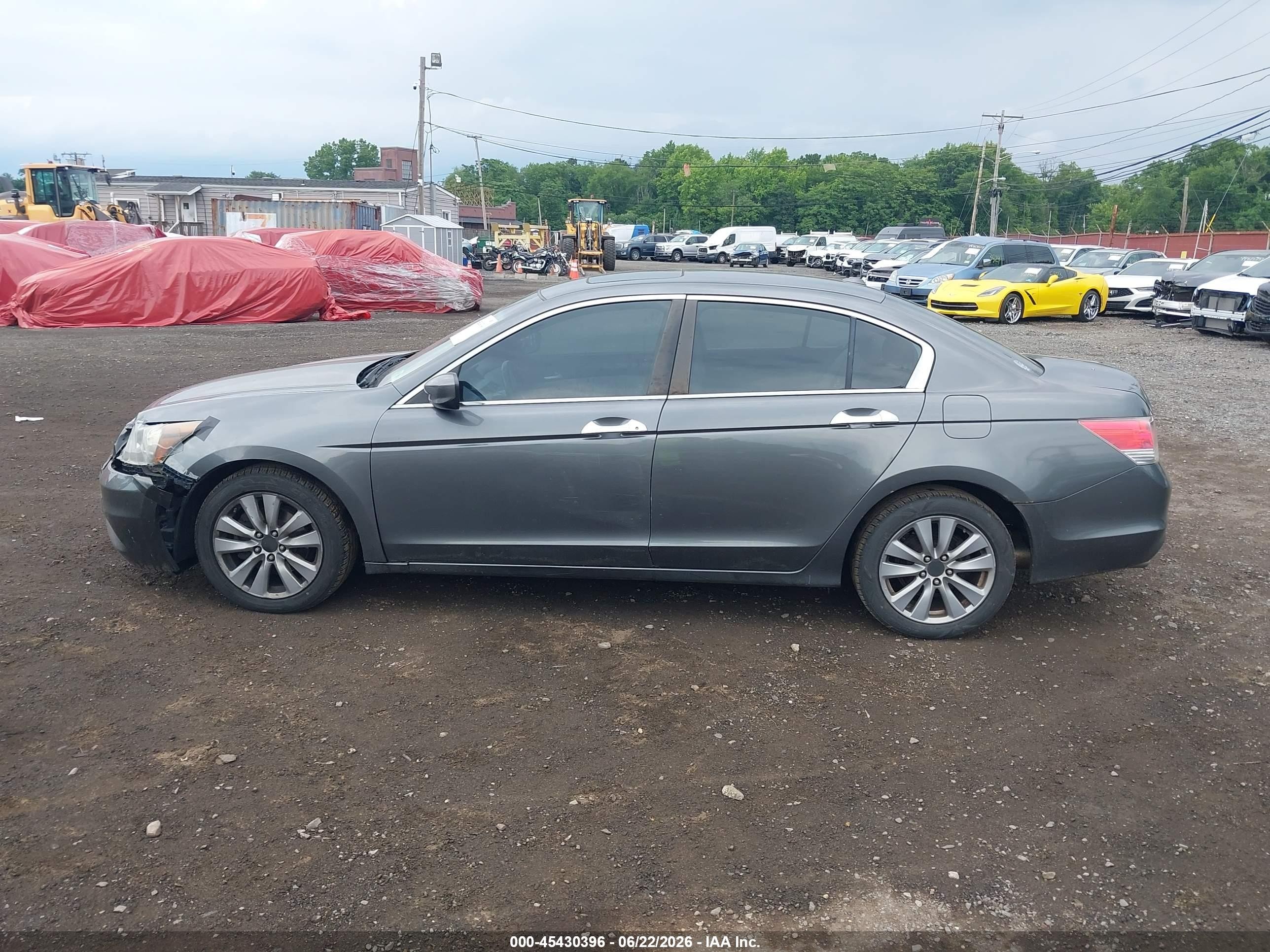 2011 Honda Accord 3.5 Ex-l Gray vin: 1HGCP3F85BA004633
