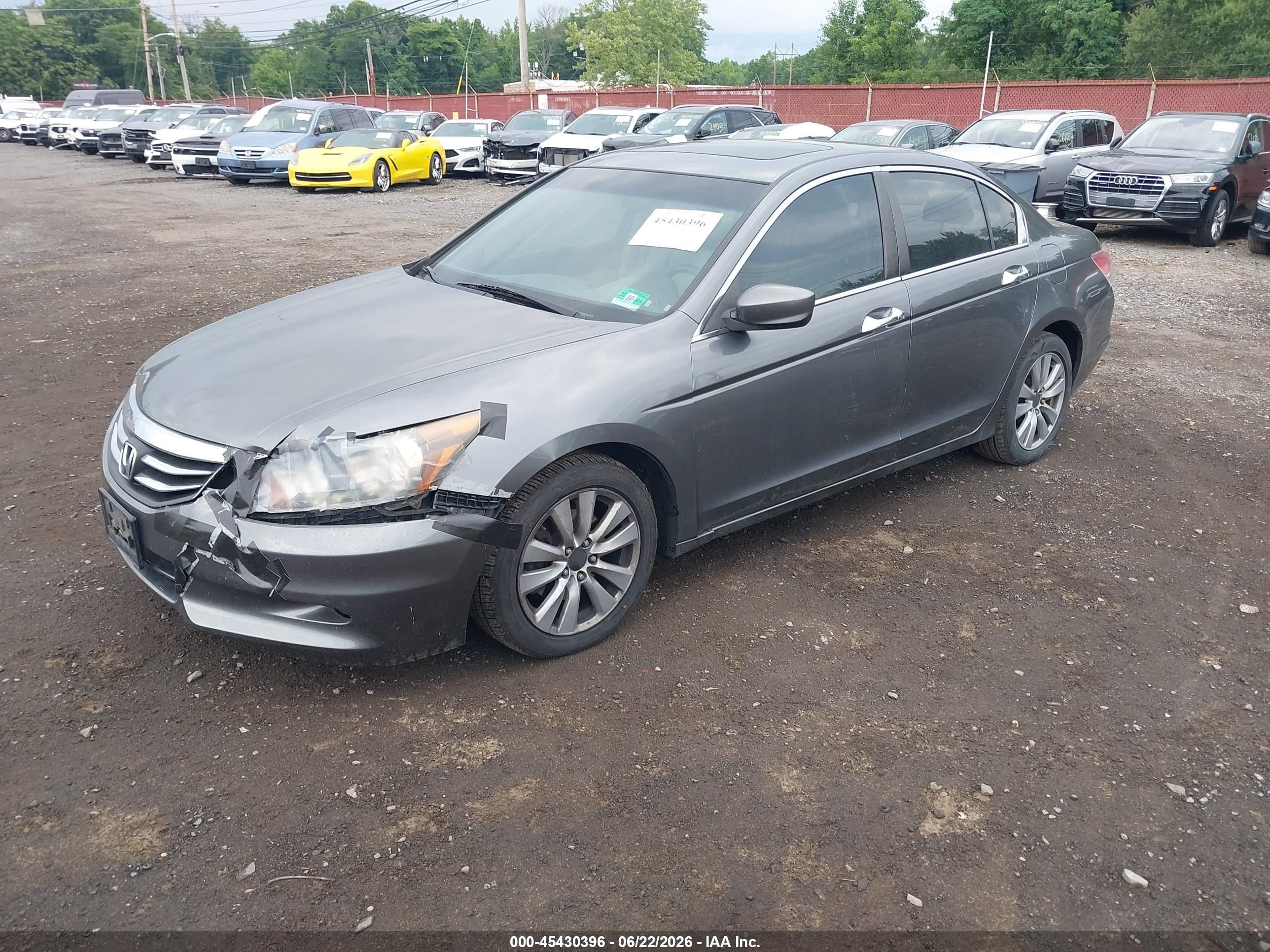 2011 Honda Accord 3.5 Ex-l Gray vin: 1HGCP3F85BA004633