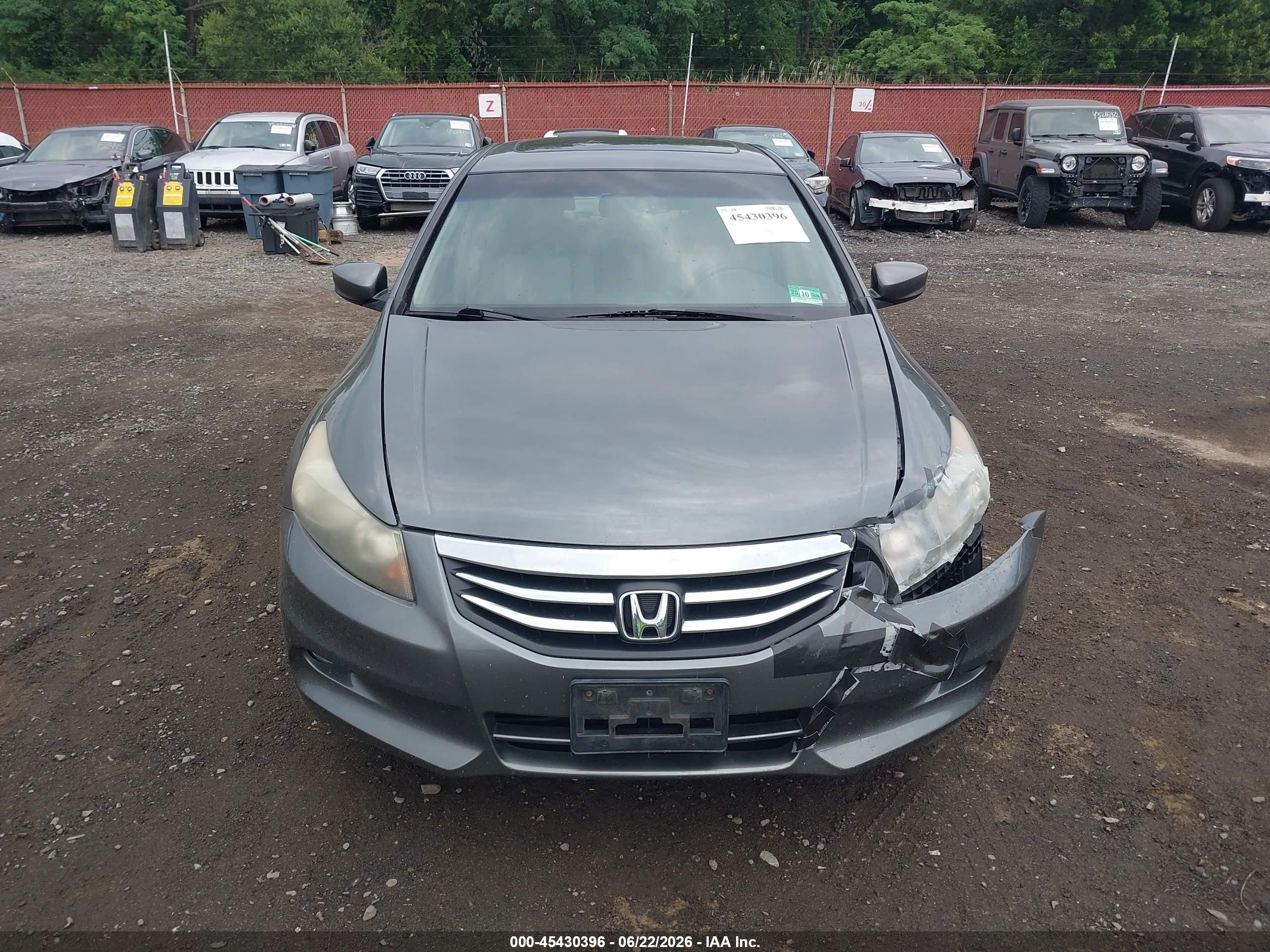 2011 Honda Accord 3.5 Ex-l Gray vin: 1HGCP3F85BA004633