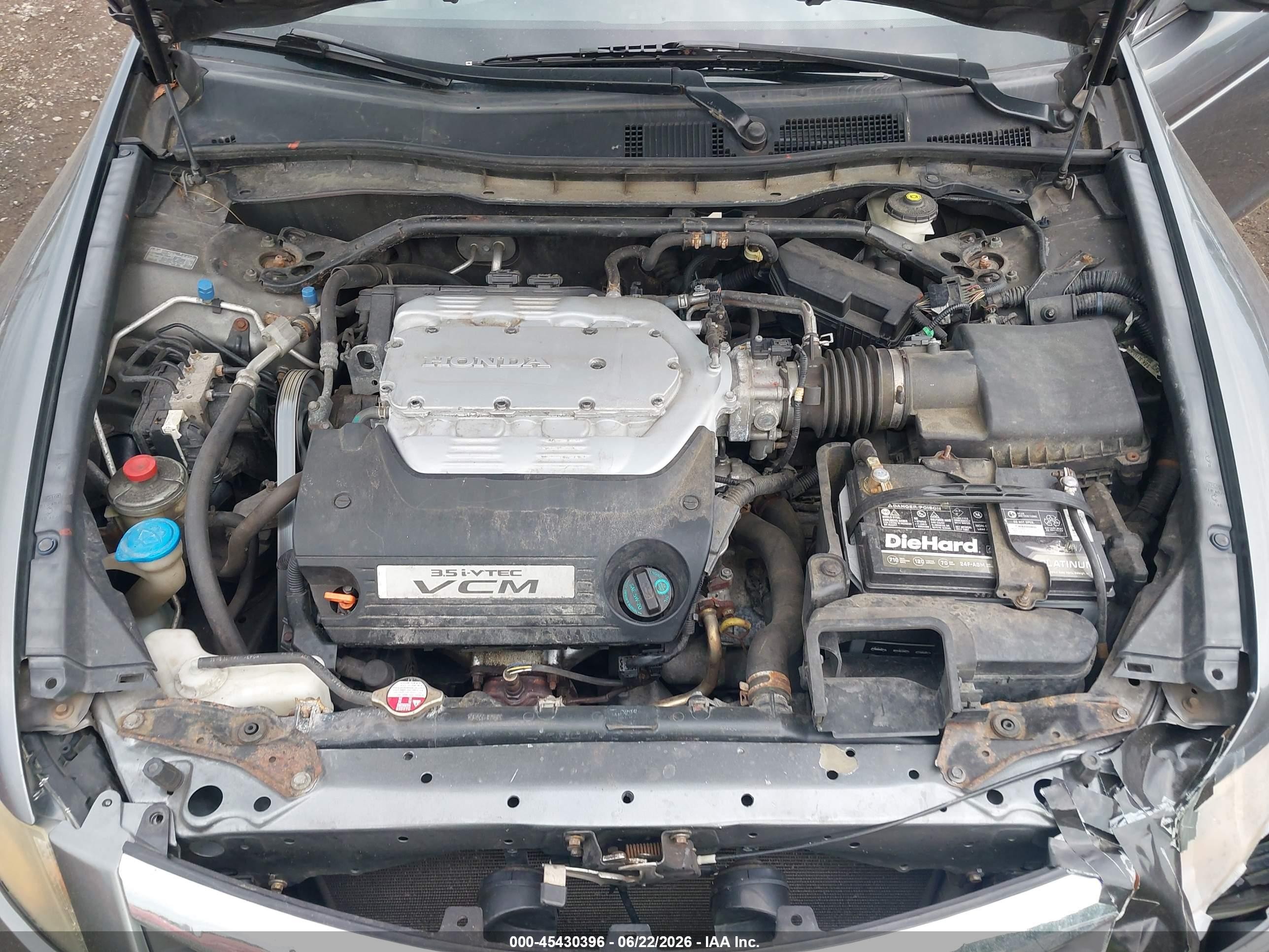 2011 Honda Accord 3.5 Ex-l Gray vin: 1HGCP3F85BA004633