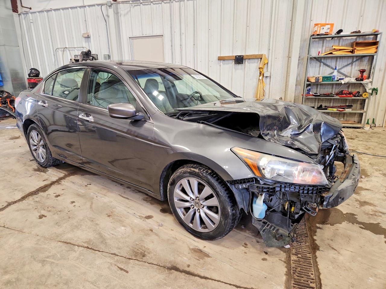2011 Honda Accord Exl Gray vin: 1HGCP3F85BA005586