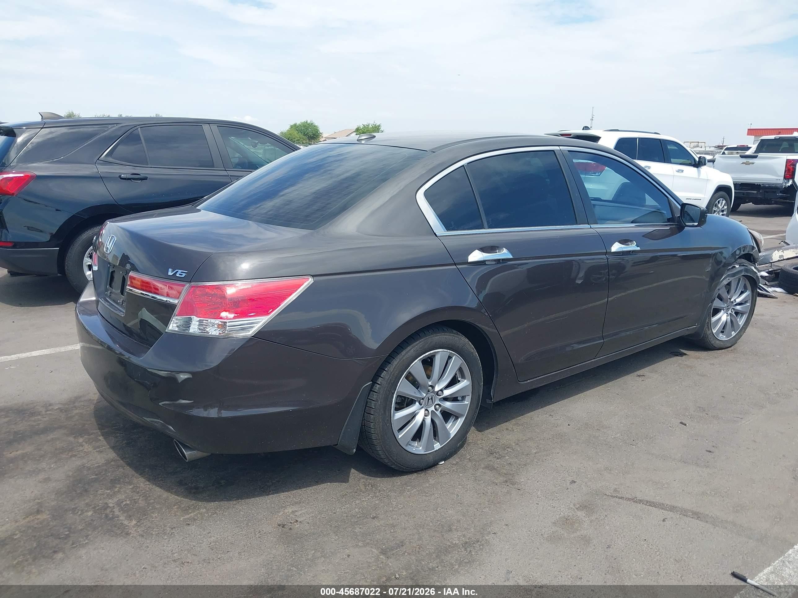 2011 Honda Accord 3.5 Ex-l Серый vin: 1HGCP3F85BA010514