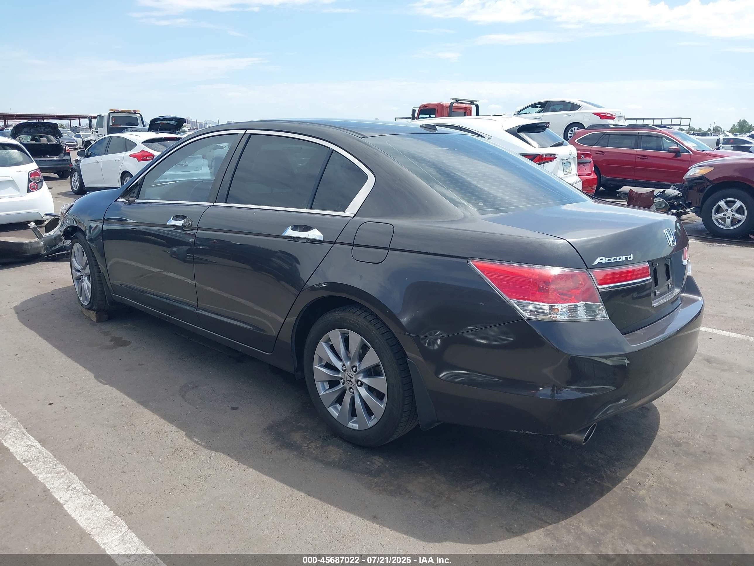 2011 Honda Accord 3.5 Ex-l Серый vin: 1HGCP3F85BA010514