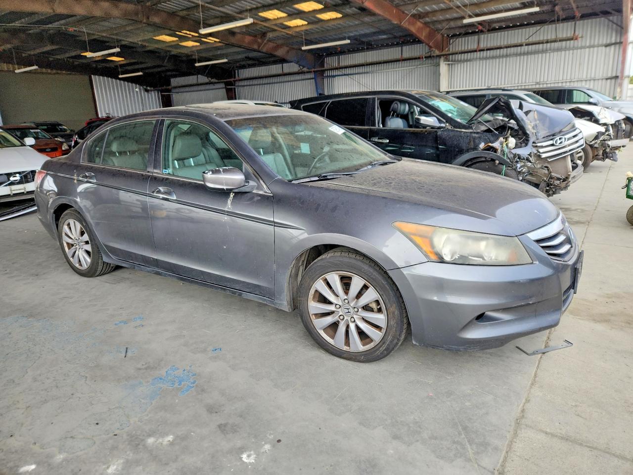 2011 Honda Accord Exl Gray vin: 1HGCP3F85BA016006