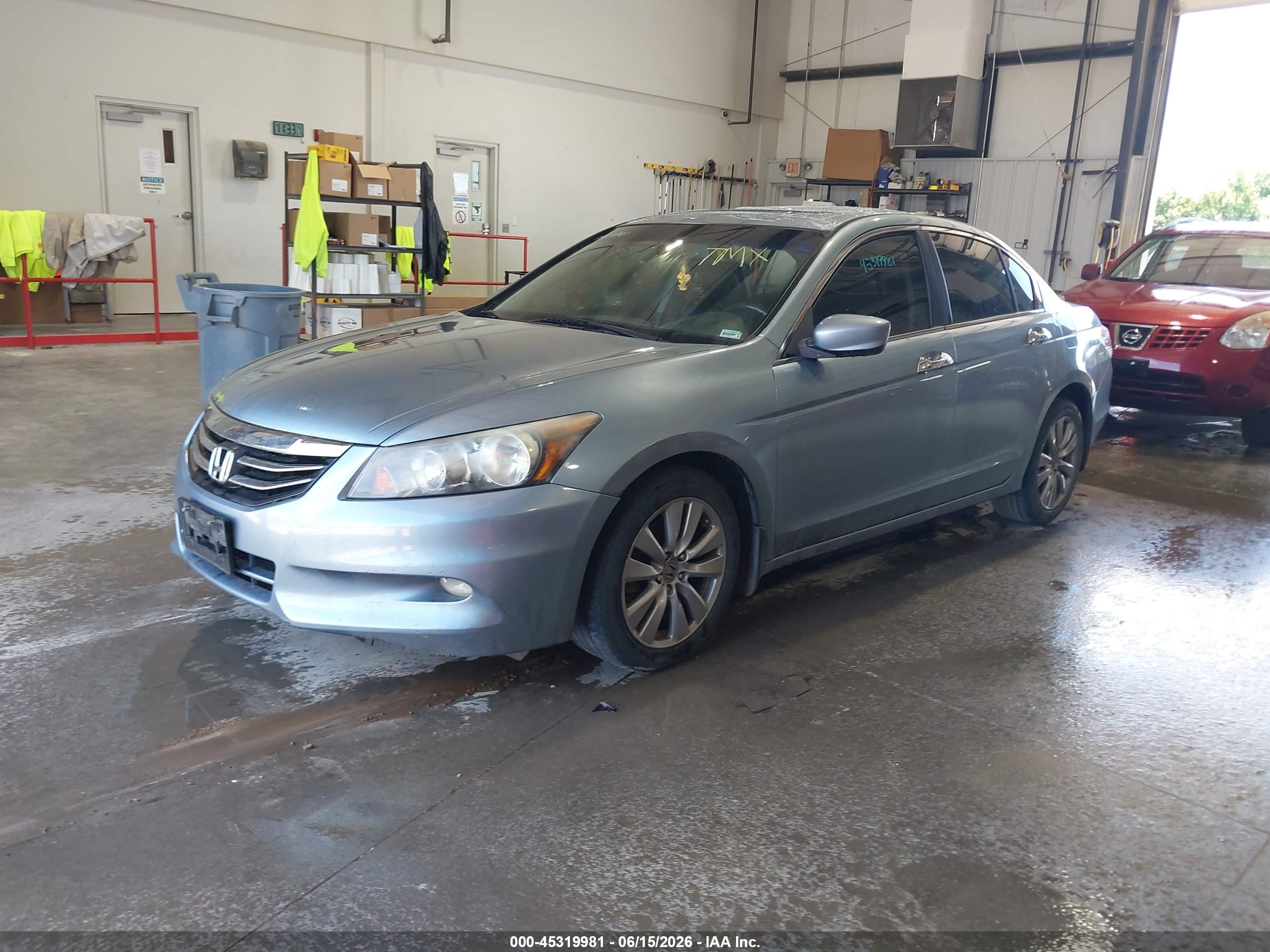 2012 Honda Accord 3.5 Ex-l Light Blue vin: 1HGCP3F85CA006898