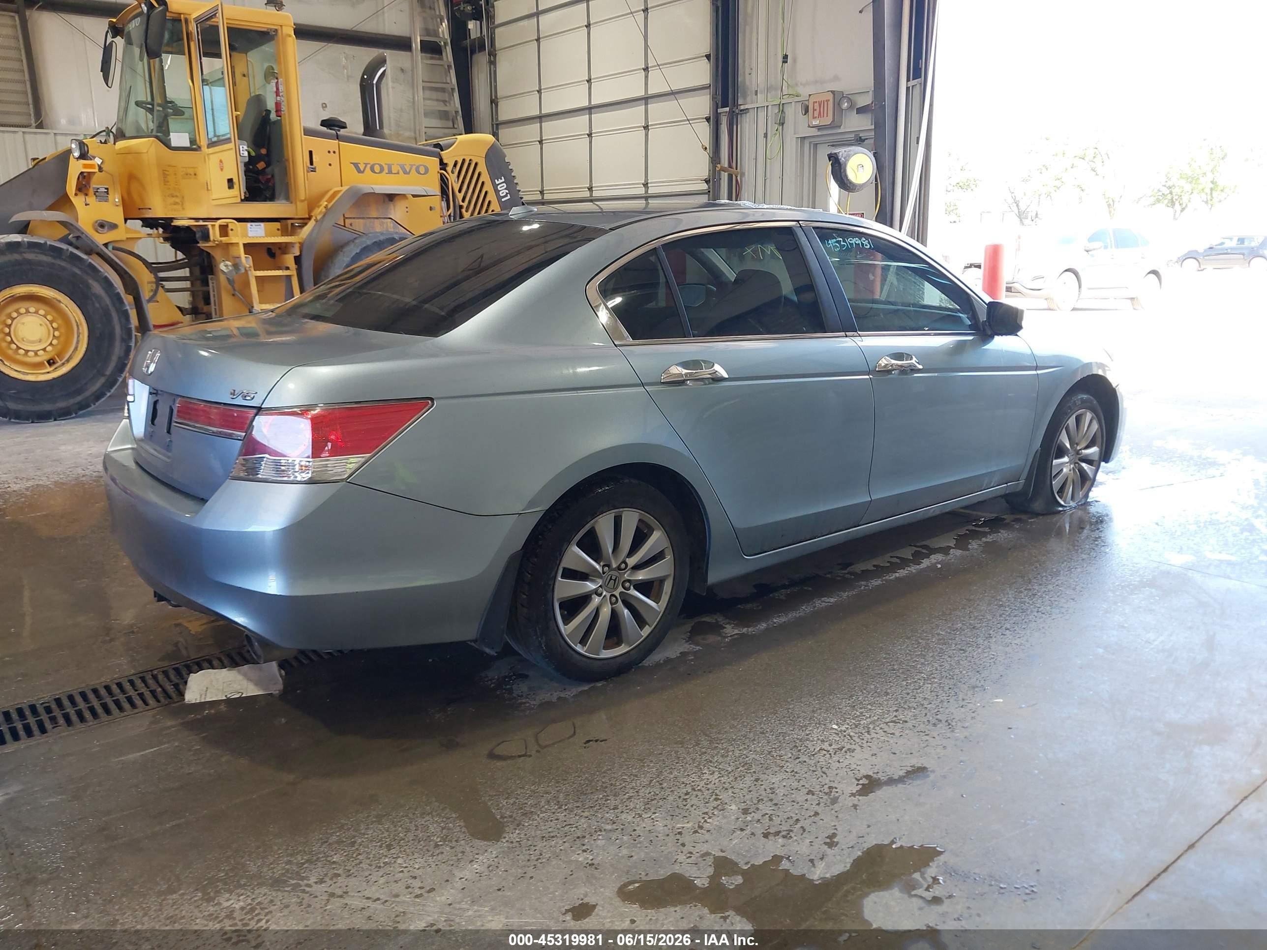 2012 Honda Accord 3.5 Ex-l Light Blue vin: 1HGCP3F85CA006898