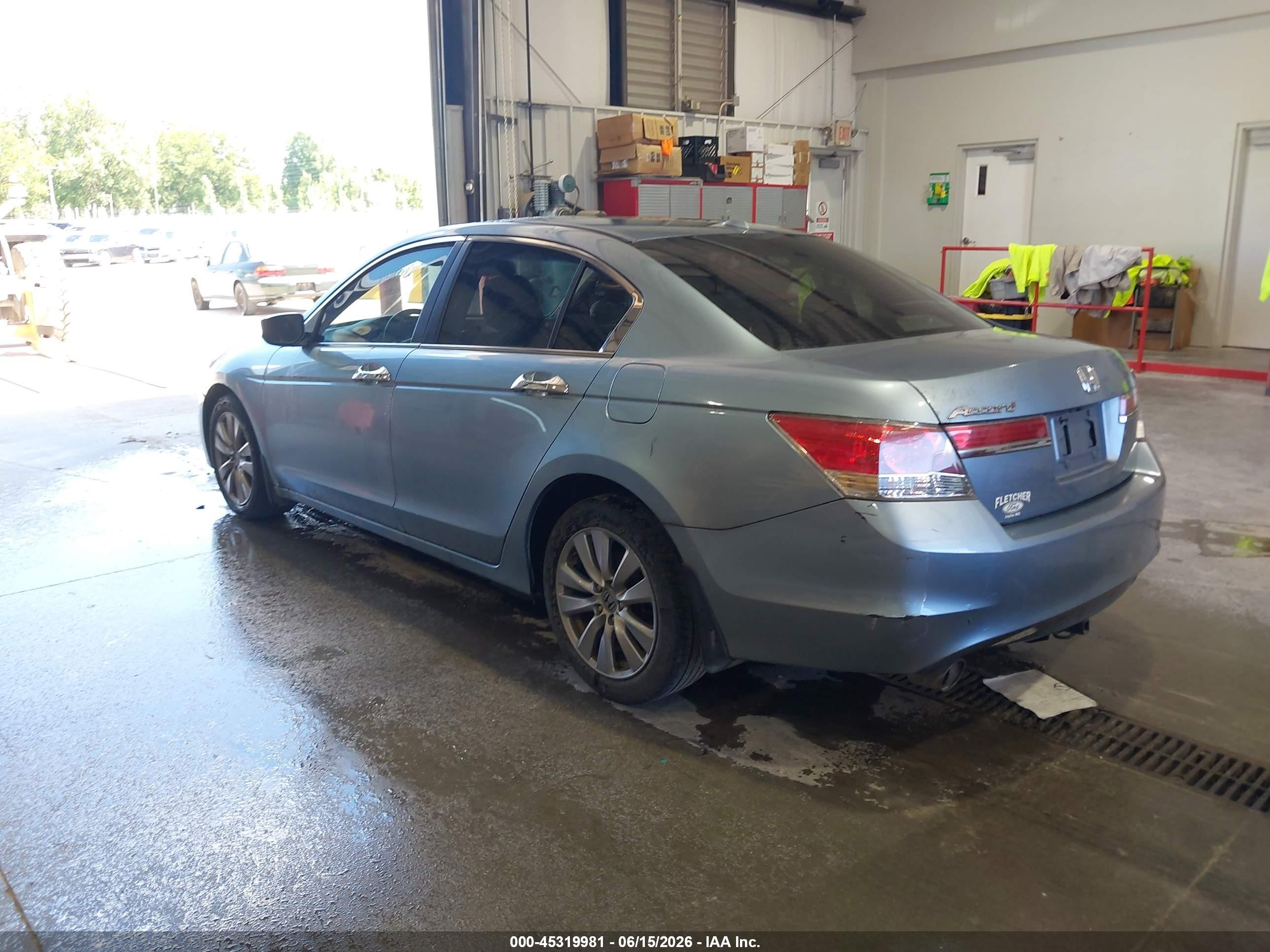 2012 Honda Accord 3.5 Ex-l Light Blue vin: 1HGCP3F85CA006898