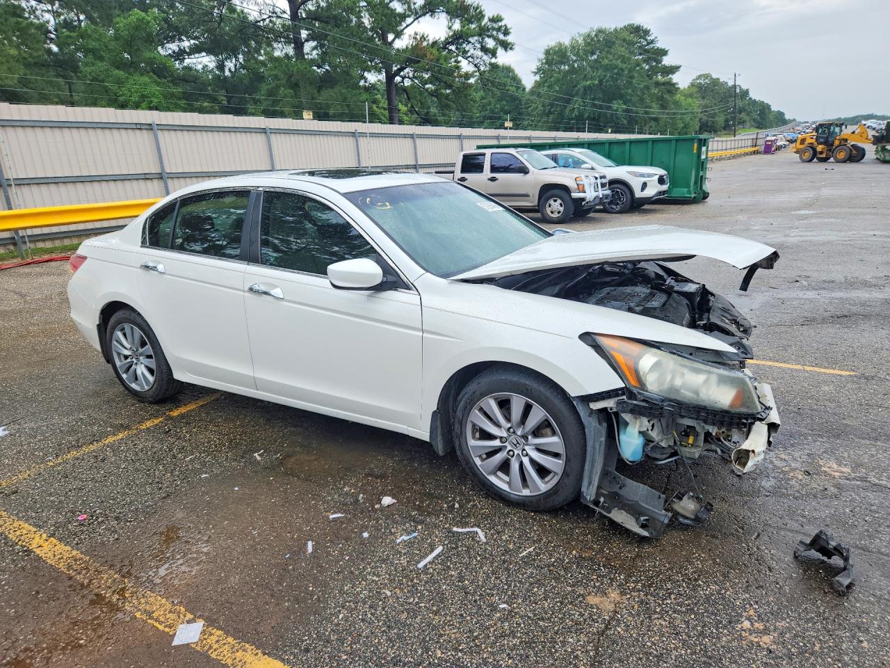 2012 Honda Accord Exl White vin: 1HGCP3F85CA011468