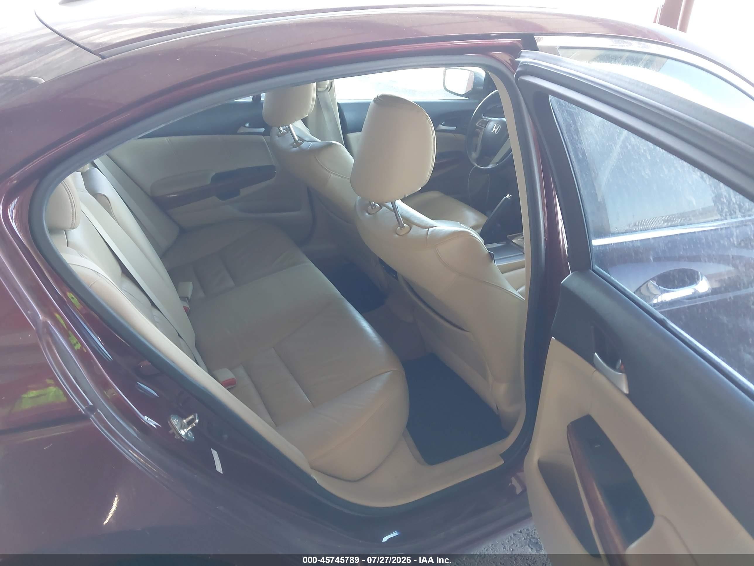 2012 Honda Accord 3.5 Ex-l Бордовый vin: 1HGCP3F85CA016895