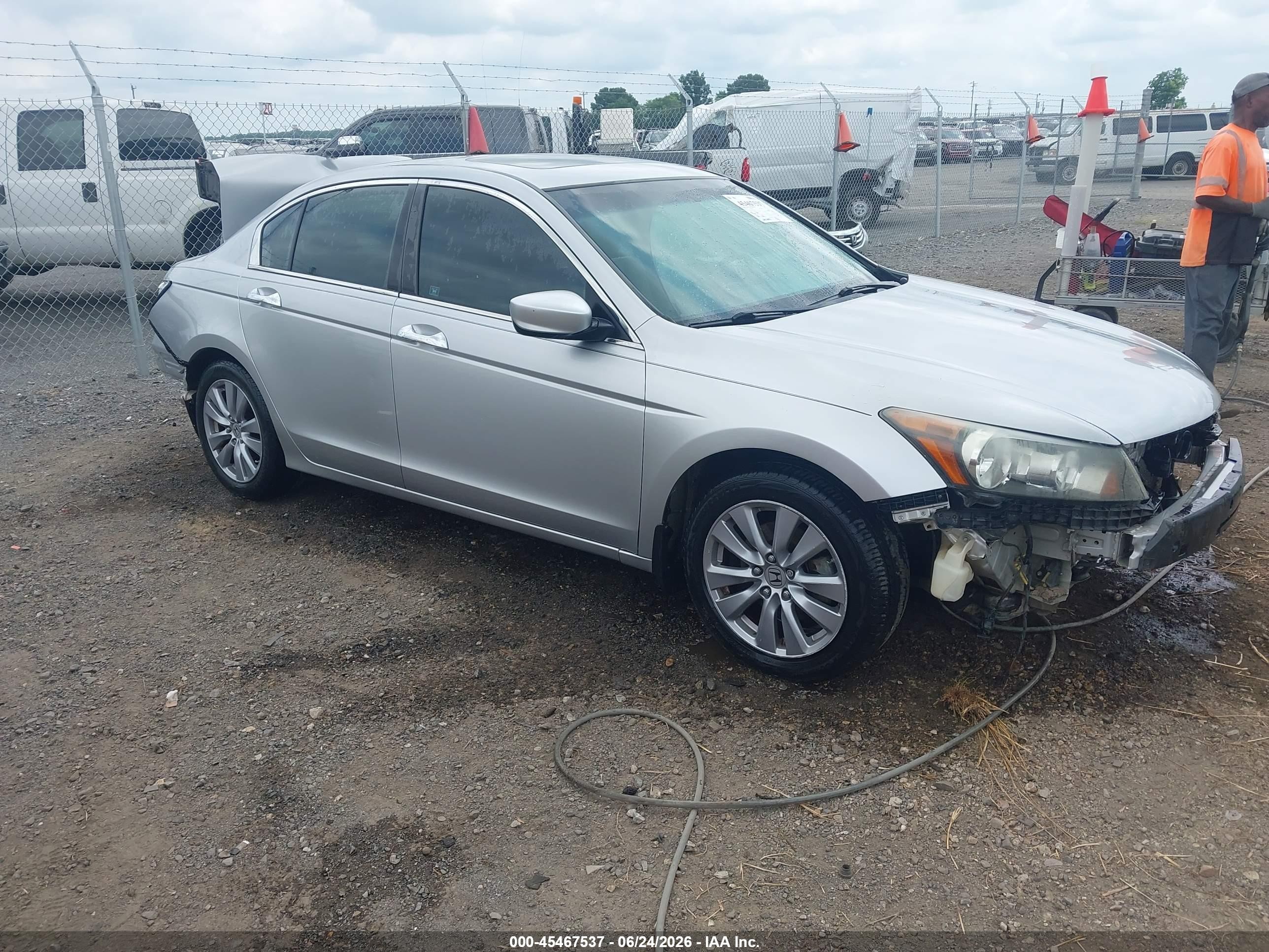 2012 Honda Accord 3.5 Ex-l Silver vin: 1HGCP3F85CA019098