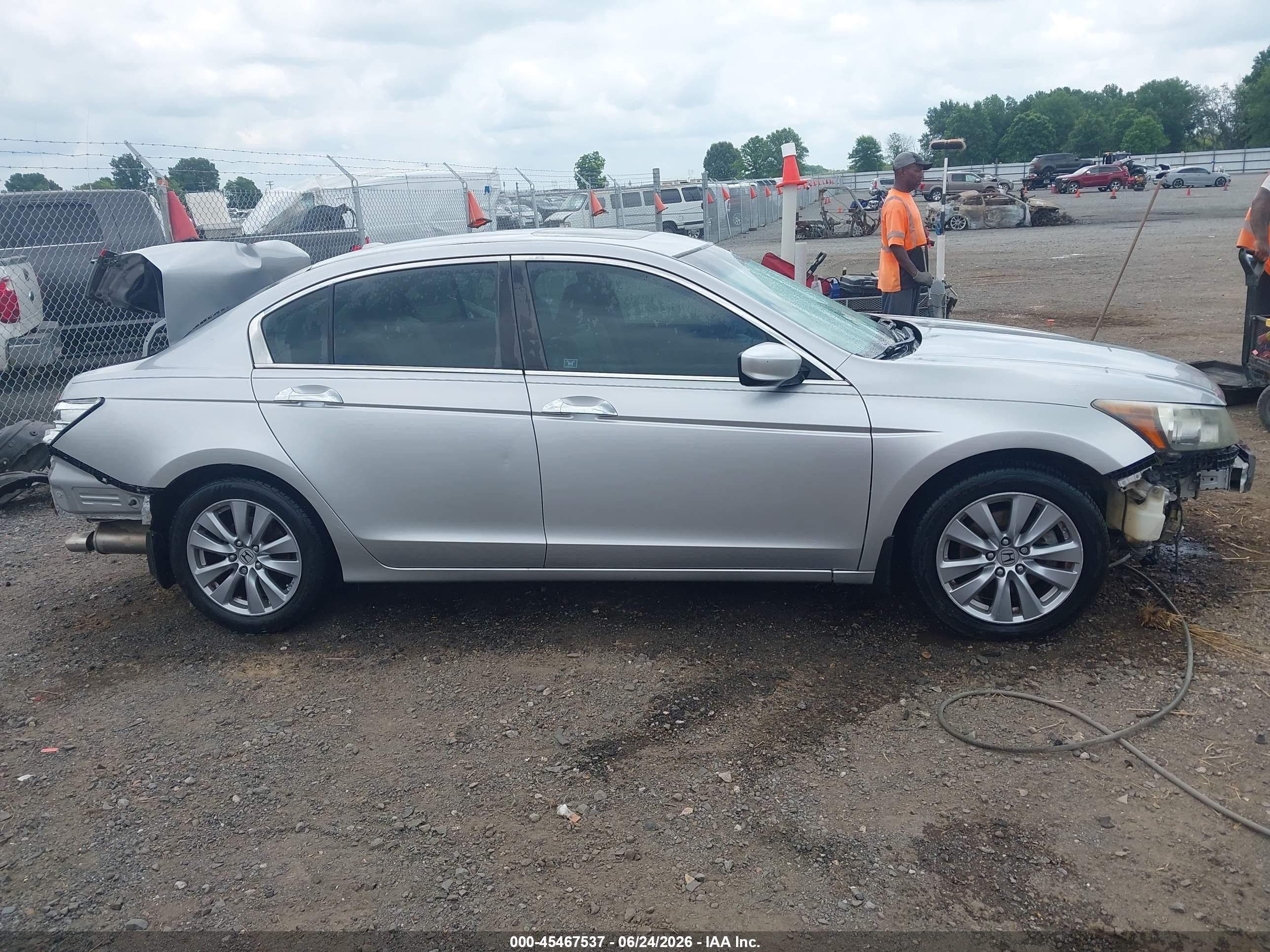 2012 Honda Accord 3.5 Ex-l Silver vin: 1HGCP3F85CA019098