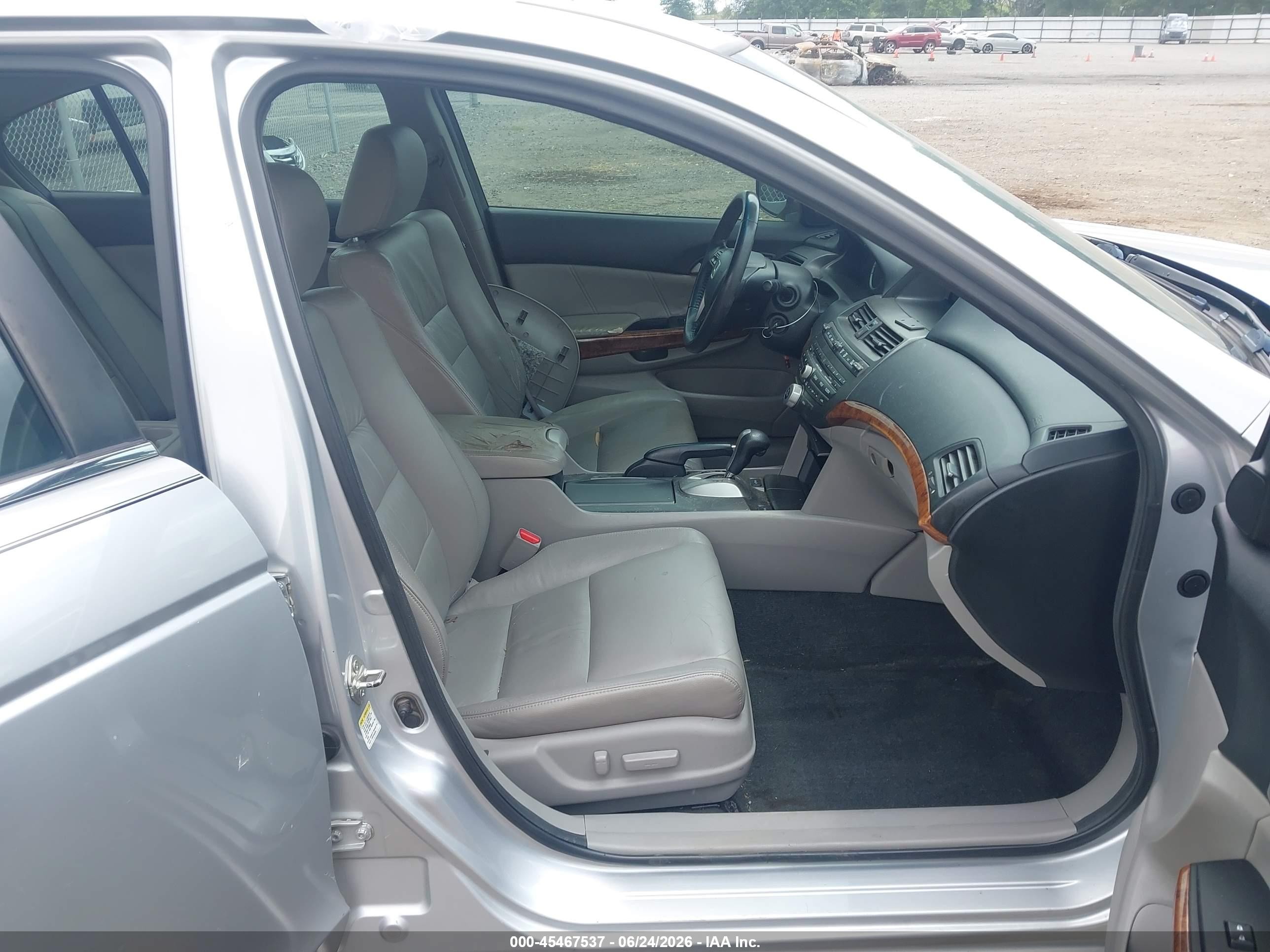 2012 Honda Accord 3.5 Ex-l Silver vin: 1HGCP3F85CA019098