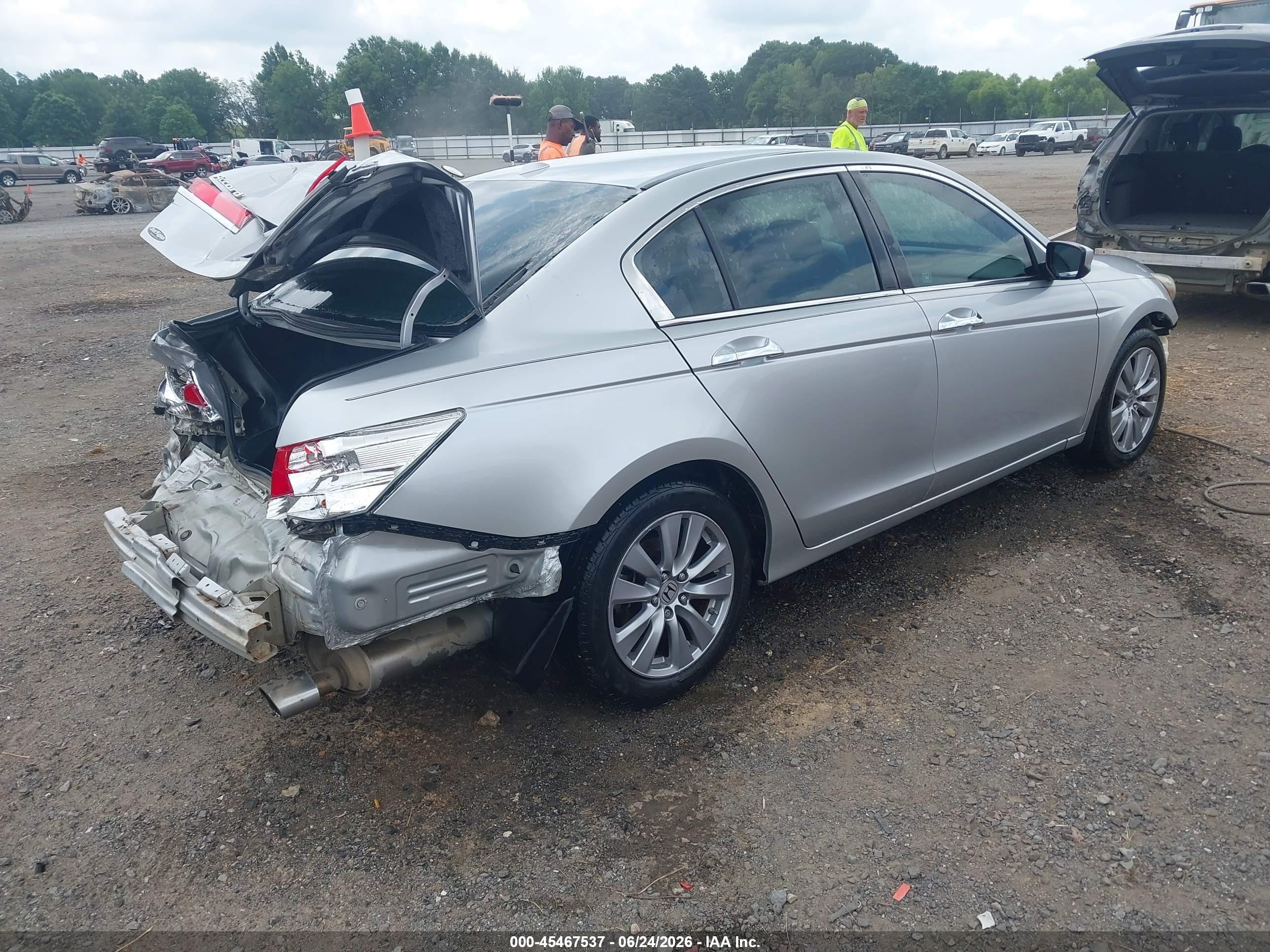 2012 Honda Accord 3.5 Ex-l Silver vin: 1HGCP3F85CA019098