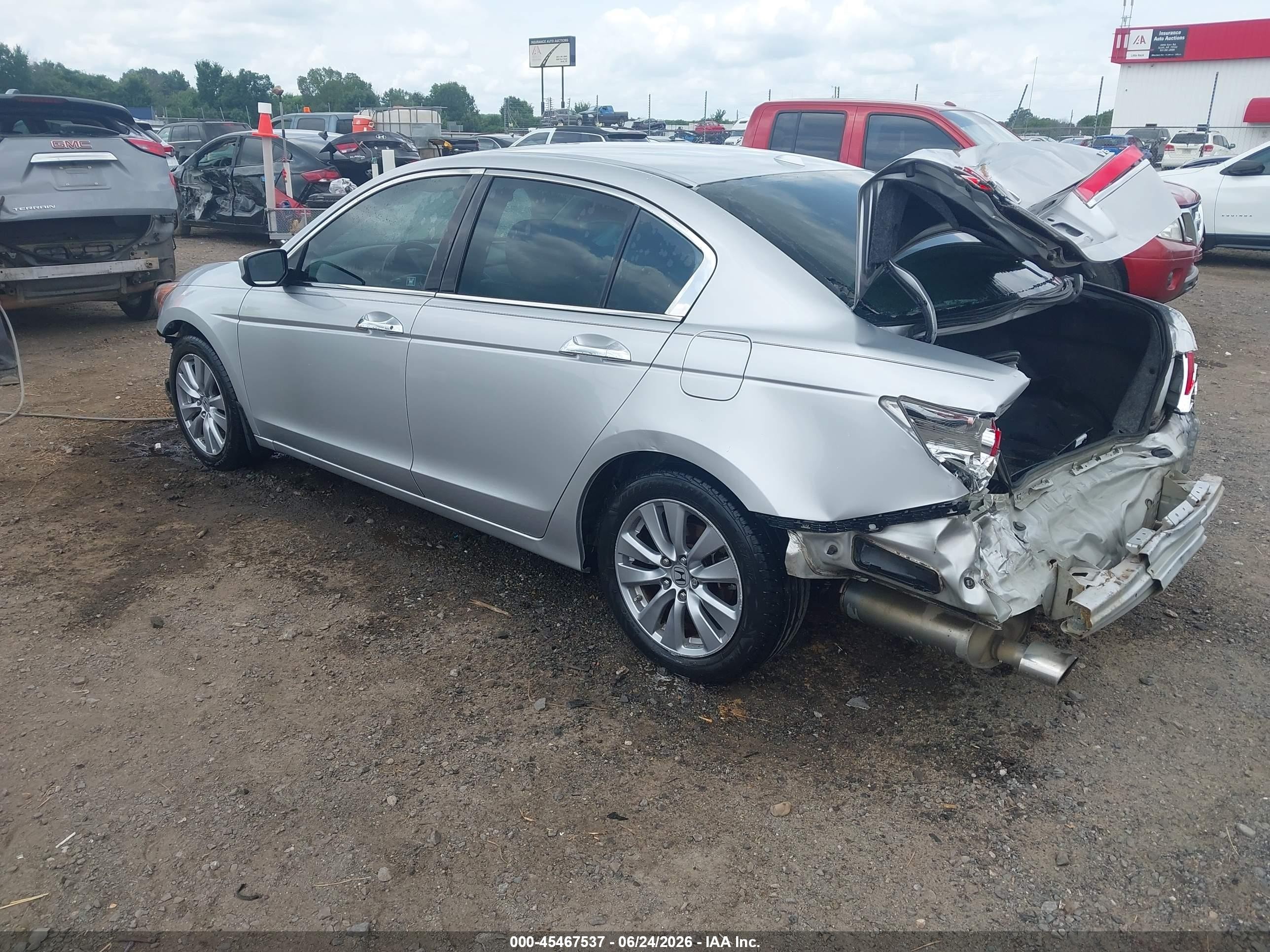 2012 Honda Accord 3.5 Ex-l Silver vin: 1HGCP3F85CA019098