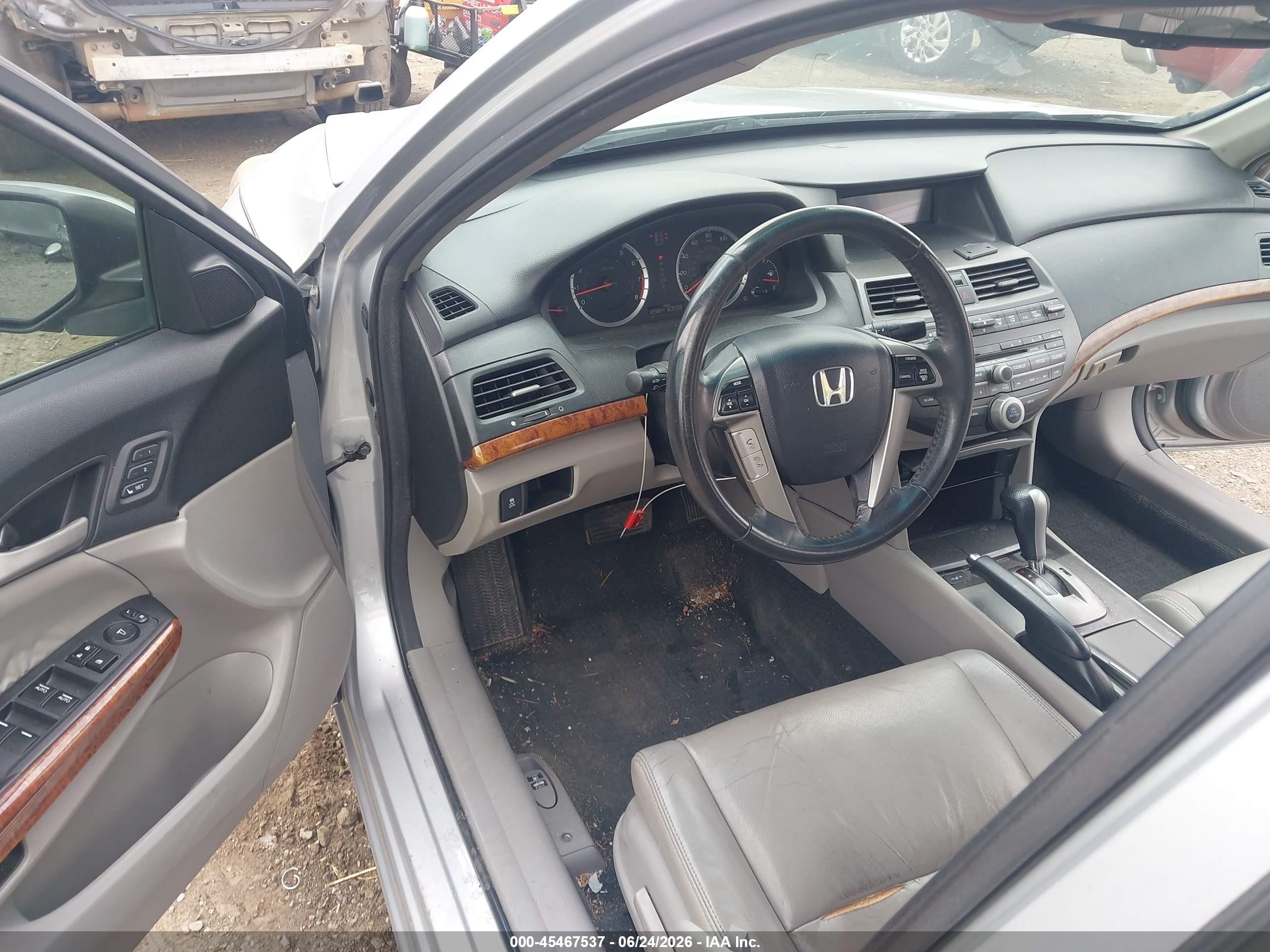 2012 Honda Accord 3.5 Ex-l Silver vin: 1HGCP3F85CA019098