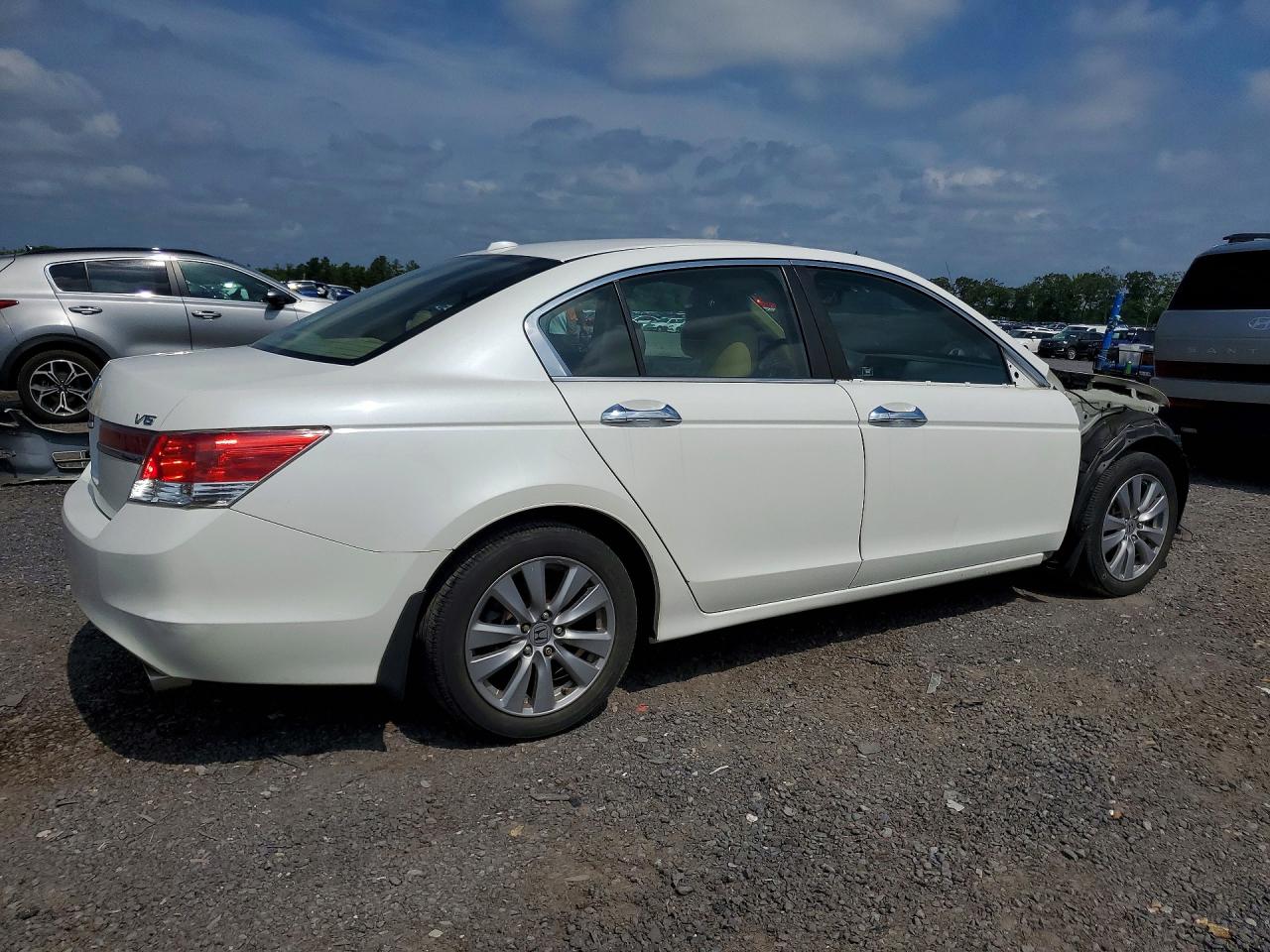 2012 Honda Accord Exl Белый vin: 1HGCP3F85CA027461