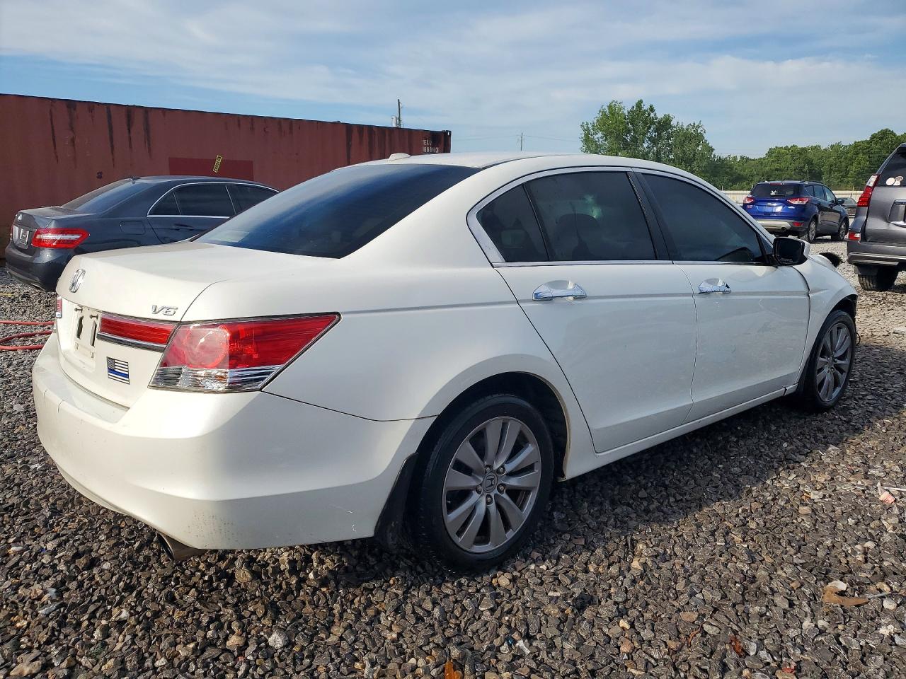 2012 Honda Accord Exl White vin: 1HGCP3F85CA028688