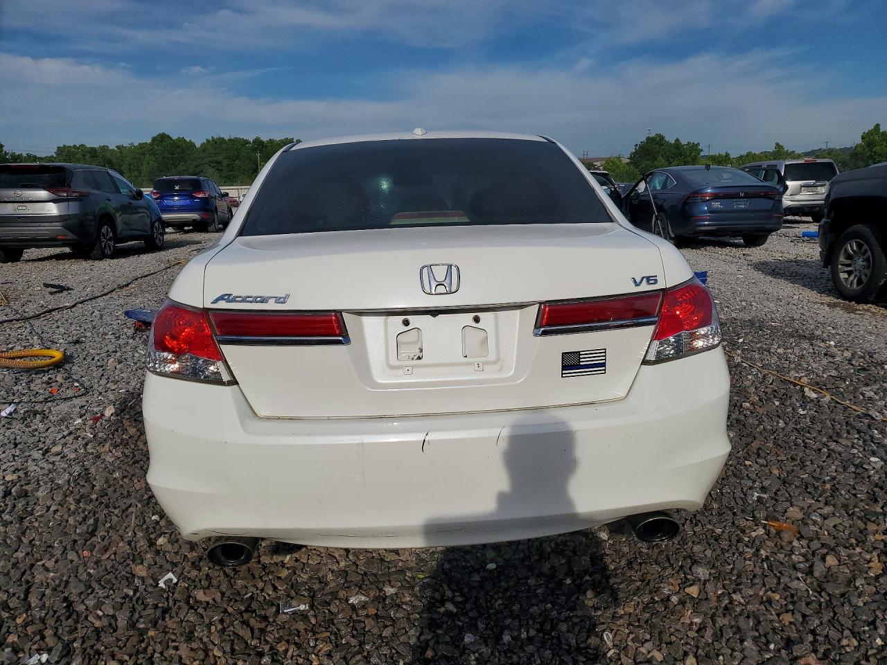 2012 Honda Accord Exl White vin: 1HGCP3F85CA028688