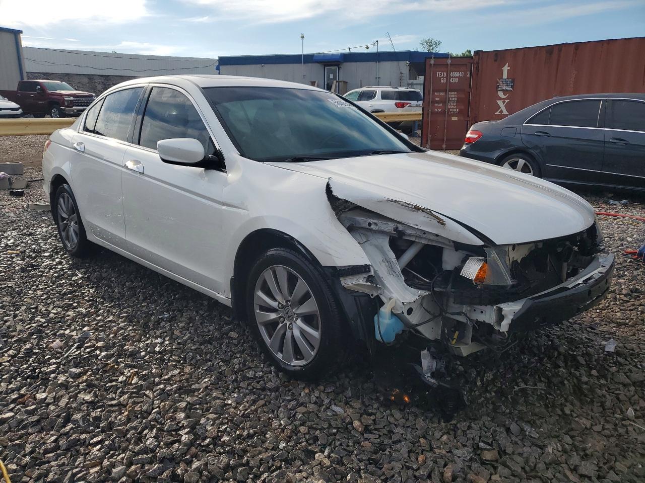 2012 Honda Accord Exl White vin: 1HGCP3F85CA028688