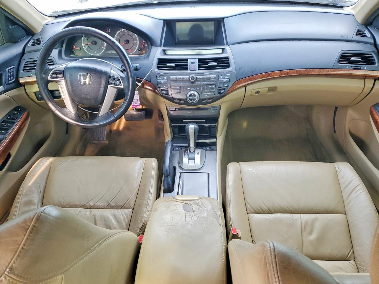 2012 Honda Accord Exl White vin: 1HGCP3F85CA028688