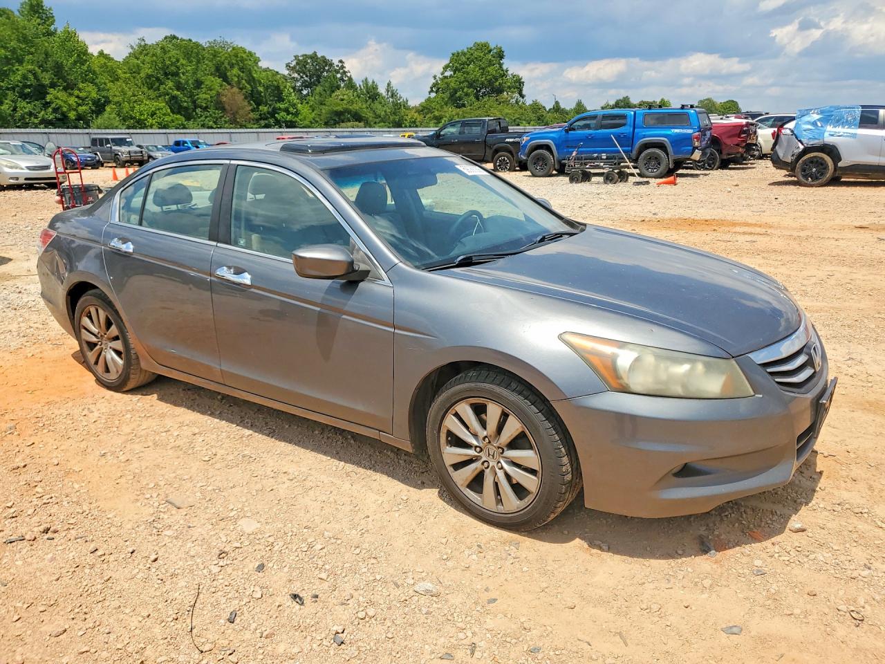 2012 Honda Accord Exl Серый vin: 1HGCP3F85CA032837