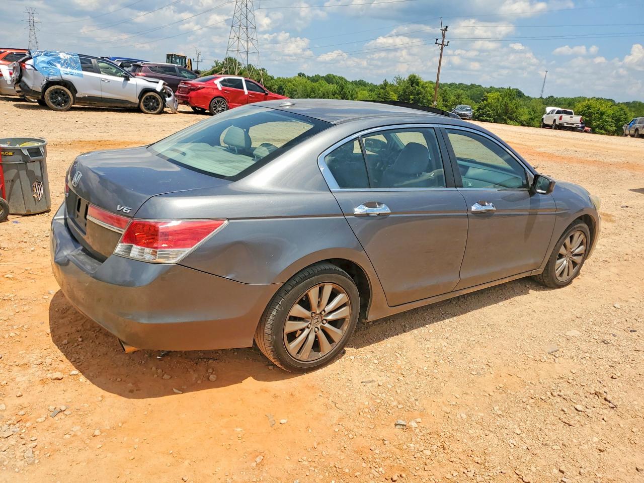 2012 Honda Accord Exl Серый vin: 1HGCP3F85CA032837