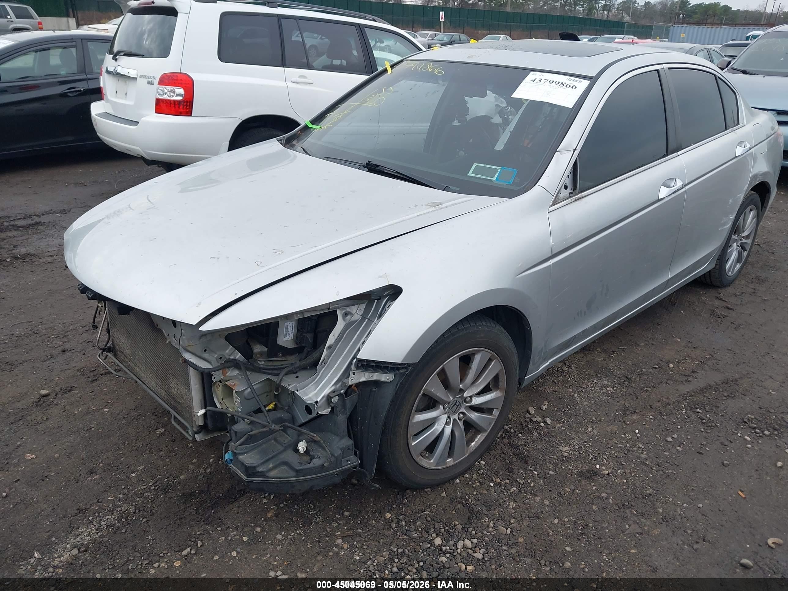 2012 Honda Accord 3.5 Ex-l Серебряный vin: 1HGCP3F85CA033650