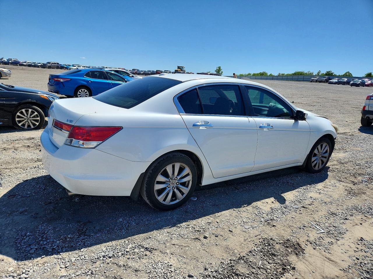 2012 Honda Accord Exl White vin: 1HGCP3F85CA033728