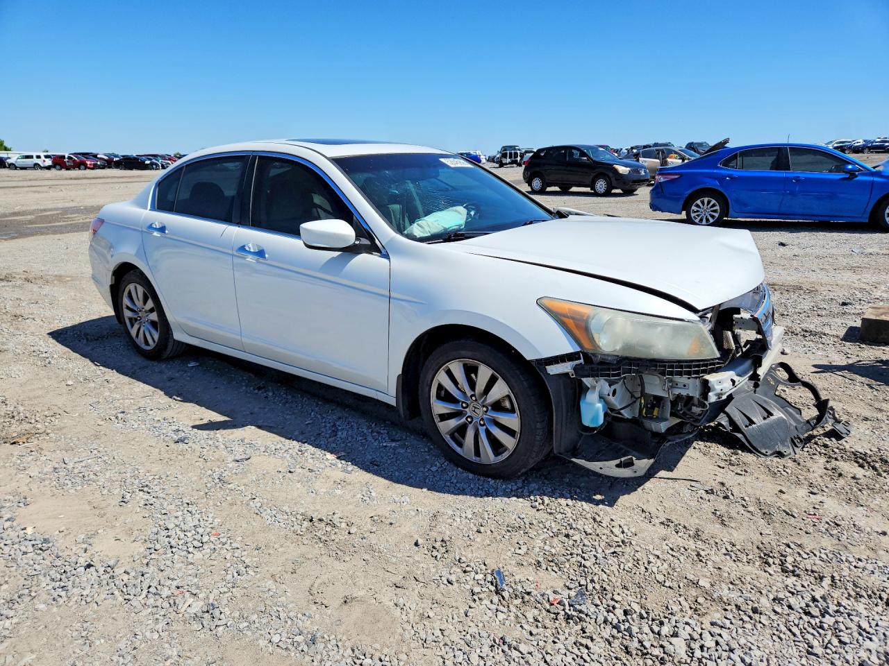 2012 Honda Accord Exl White vin: 1HGCP3F85CA033728
